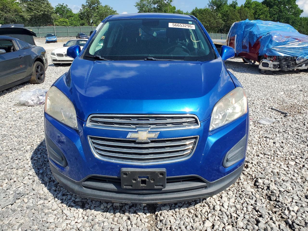 2015 Chevrolet Trax Ls Blue vin: KL7CJKSB6FB155568