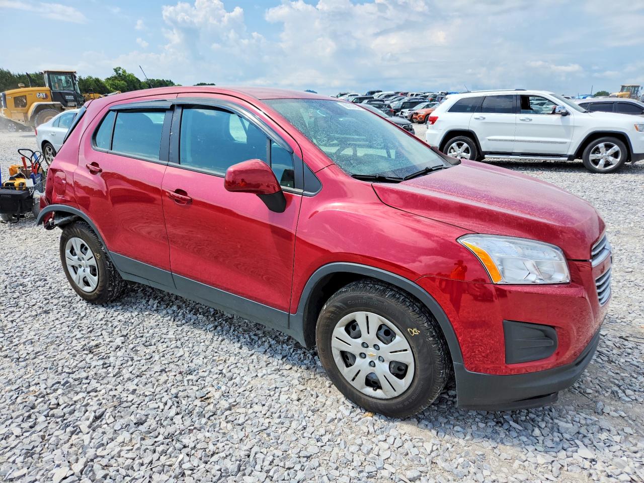 2015 Chevrolet Trax Ls Red vin: KL7CJKSB6FB248106