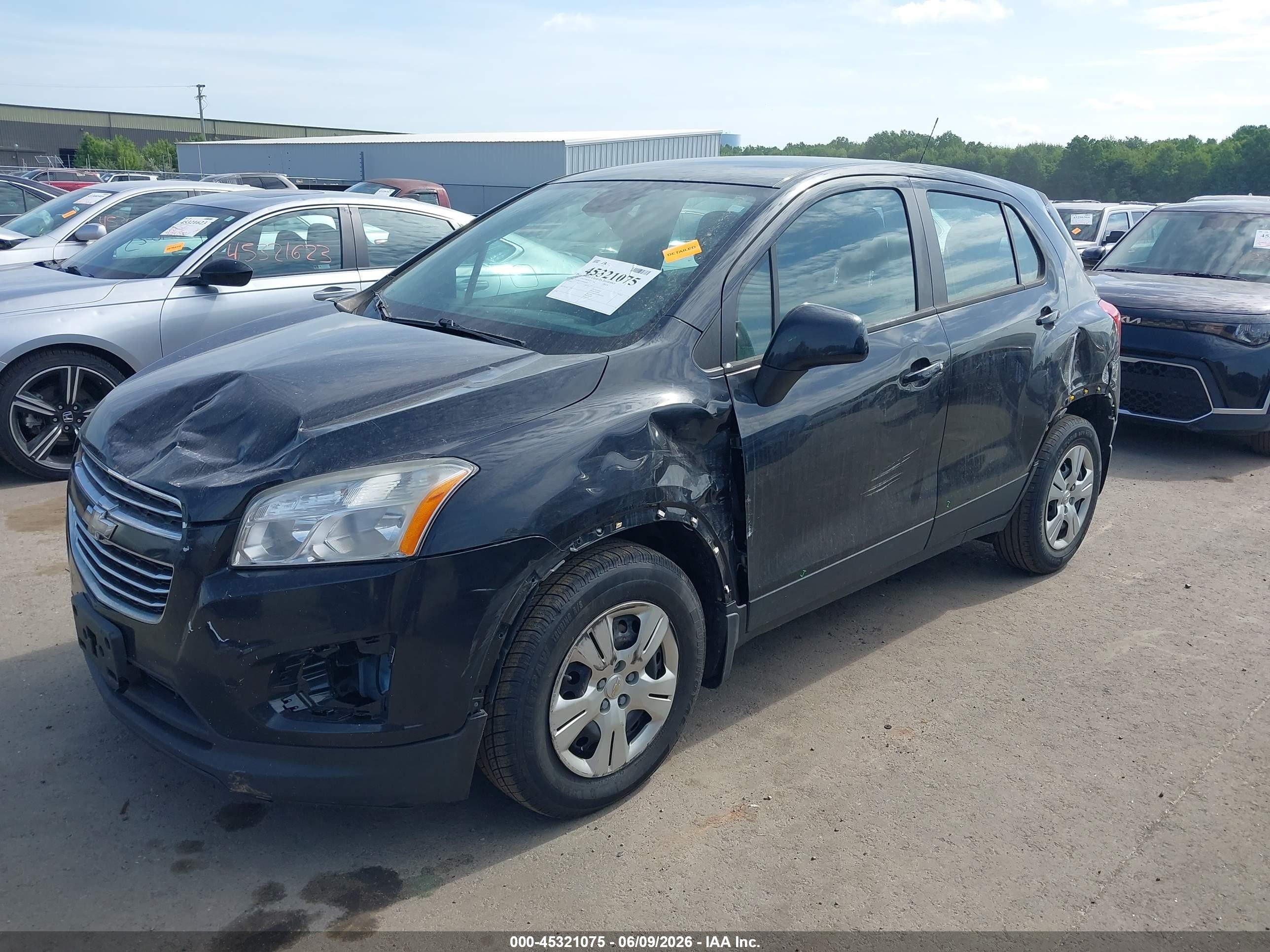 2015 Chevrolet Trax 1ls Black vin: KL7CJKSB7FB091038