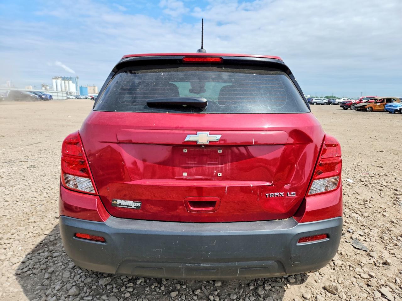 2015 Chevrolet Trax Ls Red vin: KL7CJKSB7FB156213