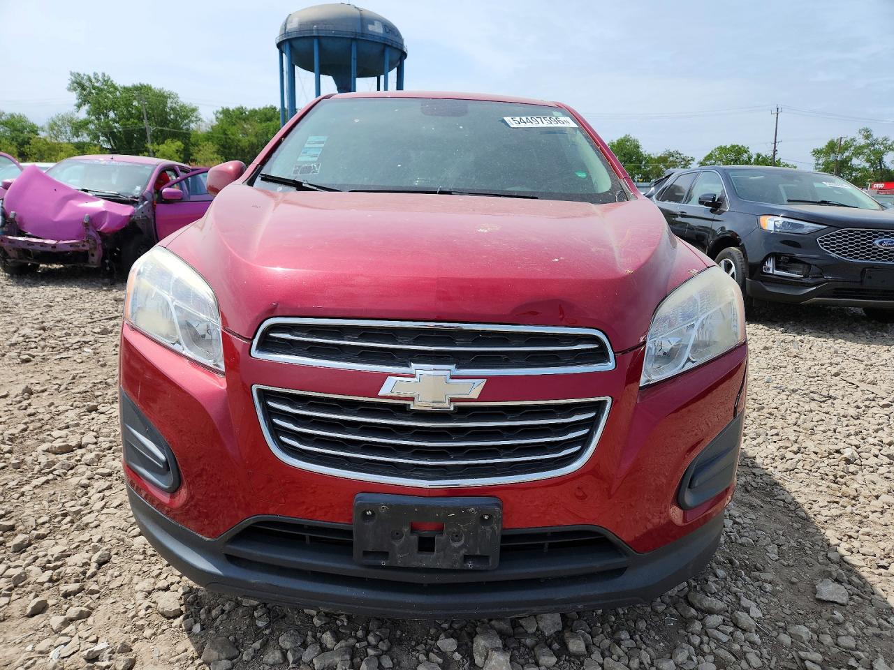 2015 Chevrolet Trax Ls Red vin: KL7CJKSB7FB156213