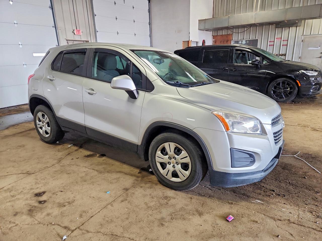 2015 Chevrolet Trax Ls Gray vin: KL7CJKSB8FB088505