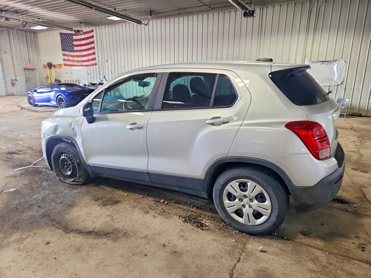 2015 Chevrolet Trax Ls Gray vin: KL7CJKSB8FB088505