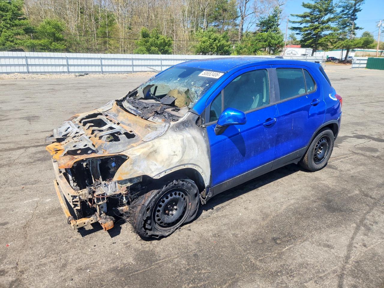 2015 Chevrolet Trax Ls Blue vin: KL7CJKSB8FB180830