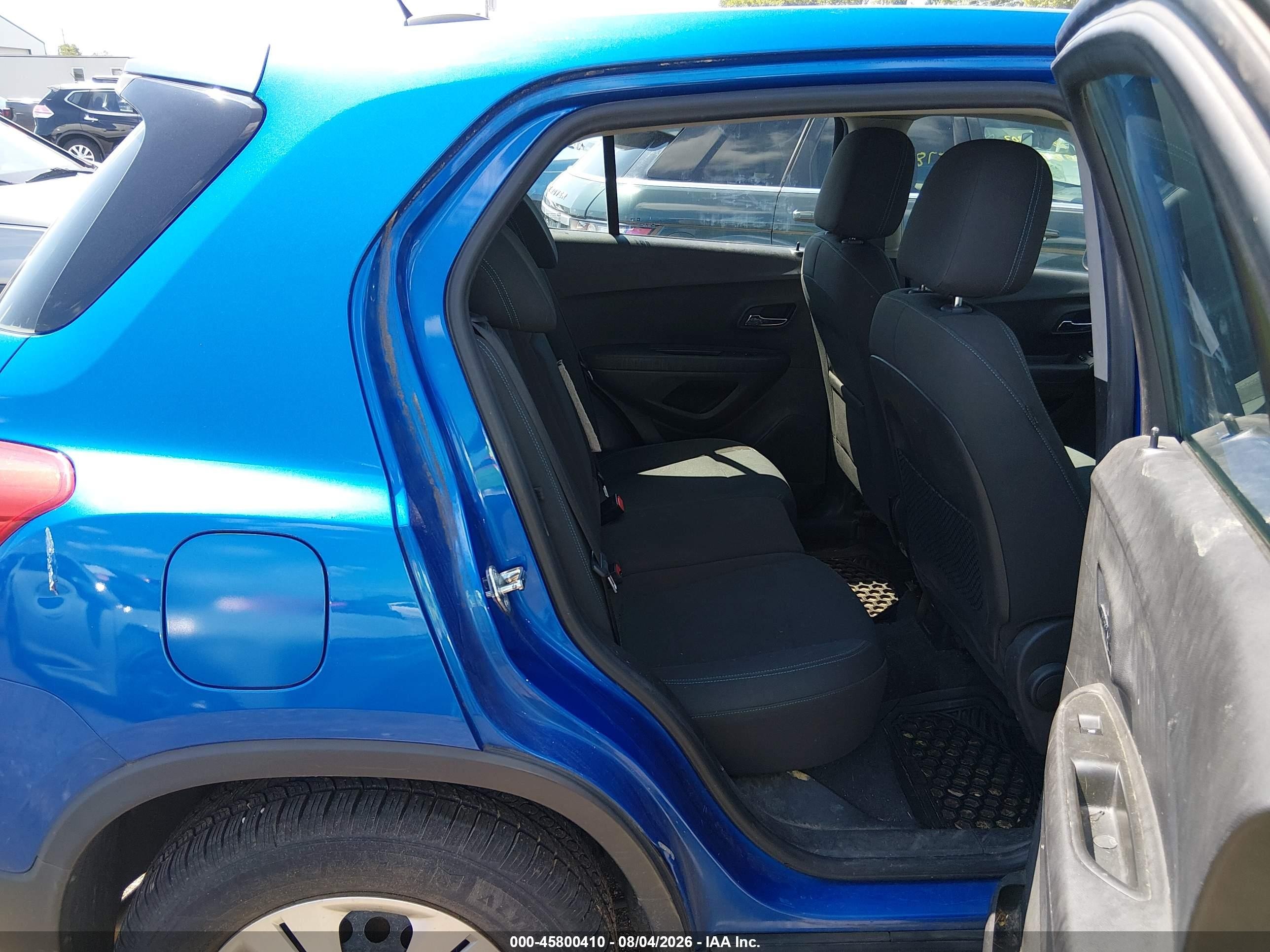 2015 Chevrolet Trax 1ls Blue vin: KL7CJKSB9FB122189