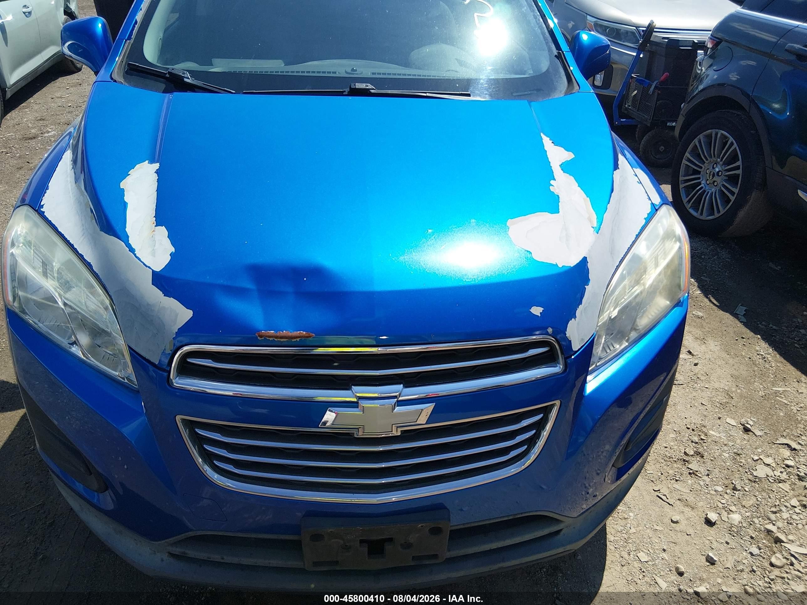 2015 Chevrolet Trax 1ls Blue vin: KL7CJKSB9FB122189
