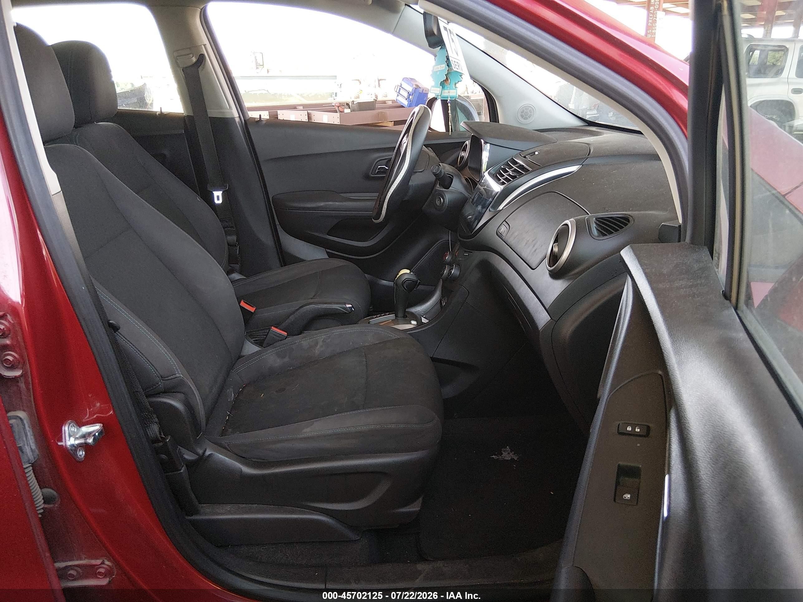 2015 Chevrolet Trax 1ls Red vin: KL7CJKSB9FB212247