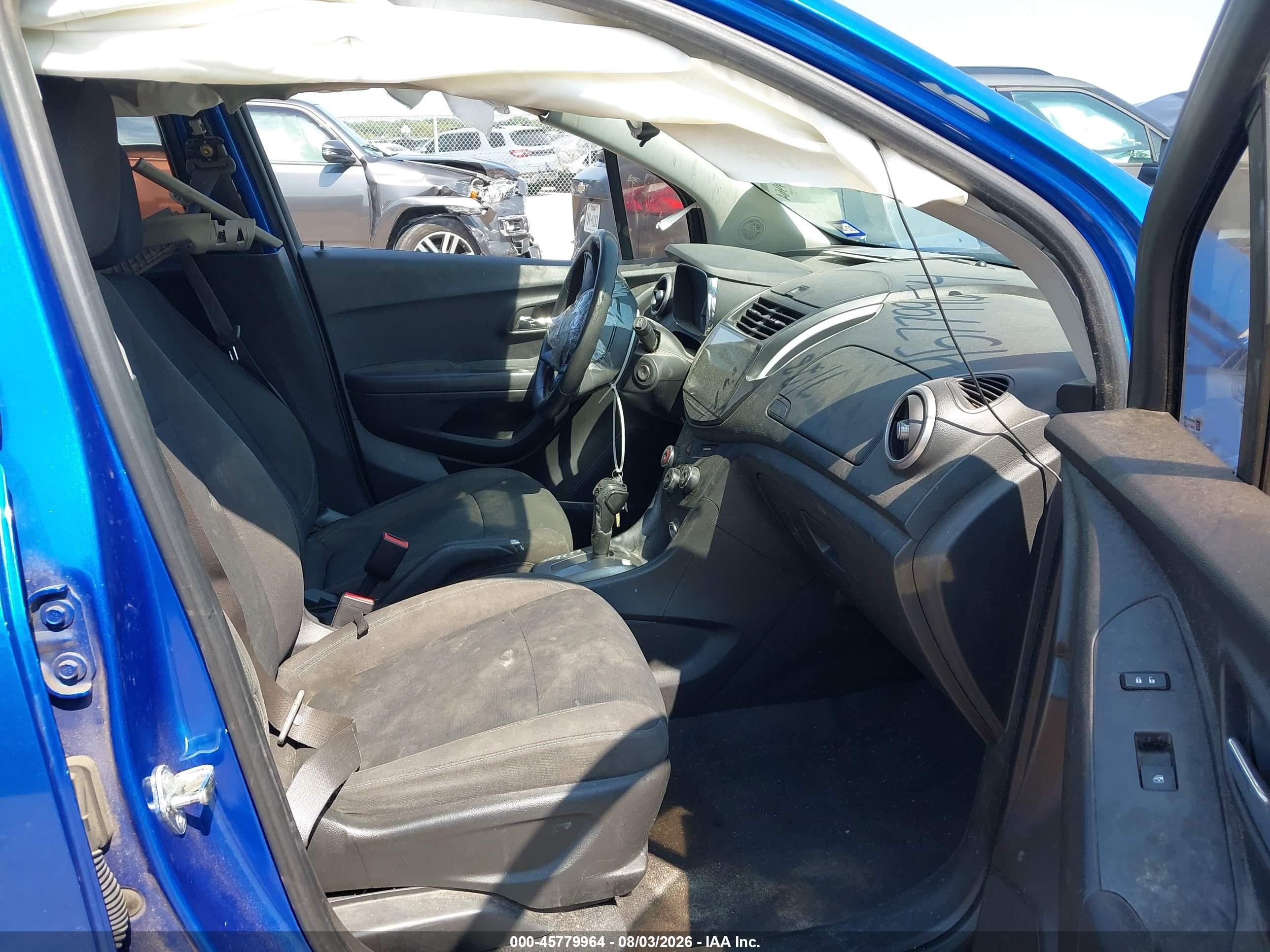 2015 Chevrolet Trax 1ls Blue vin: KL7CJKSB9FB213754