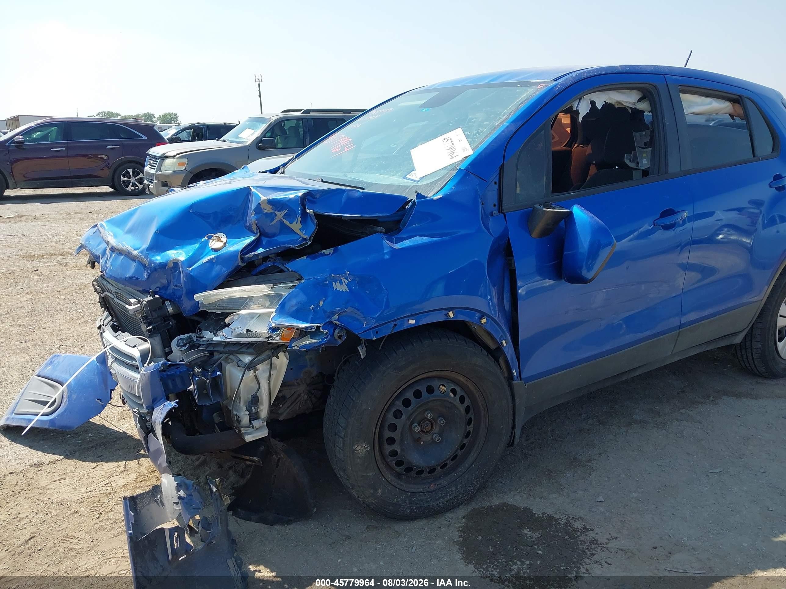 2015 Chevrolet Trax 1ls Blue vin: KL7CJKSB9FB213754