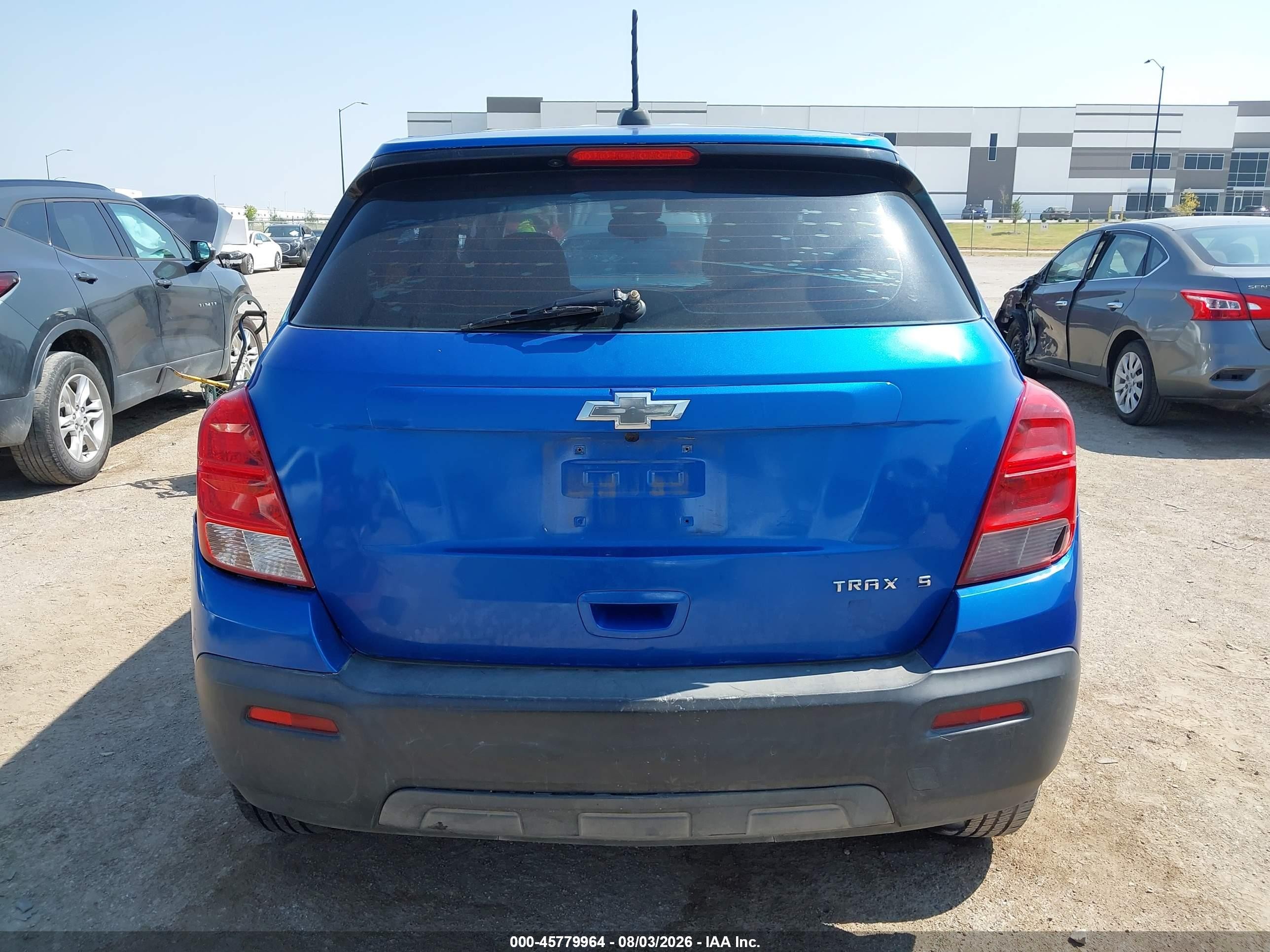 2015 Chevrolet Trax 1ls Blue vin: KL7CJKSB9FB213754