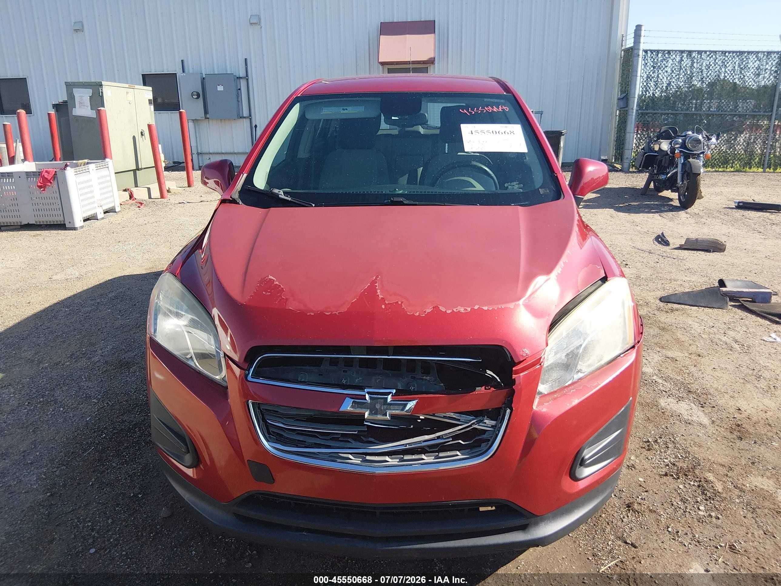 2015 Chevrolet Trax 1ls Red vin: KL7CJKSB9FB263229