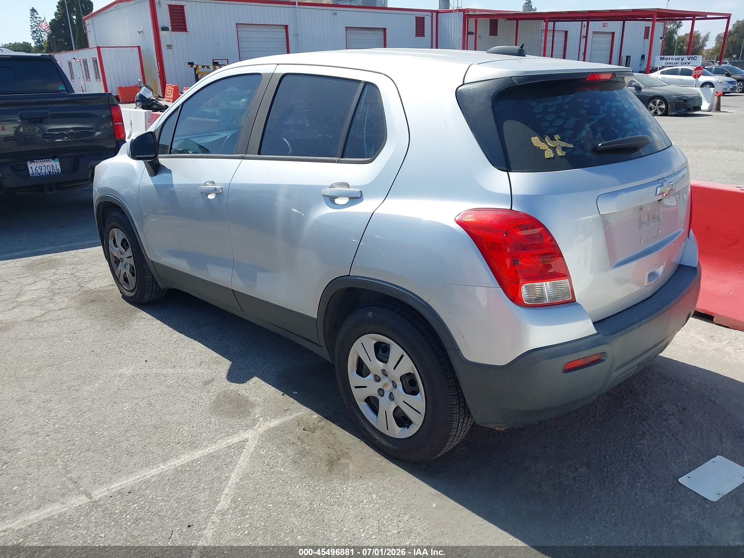 2015 Chevrolet Trax 1ls Серебряный vin: KL7CJKSBXFB207476