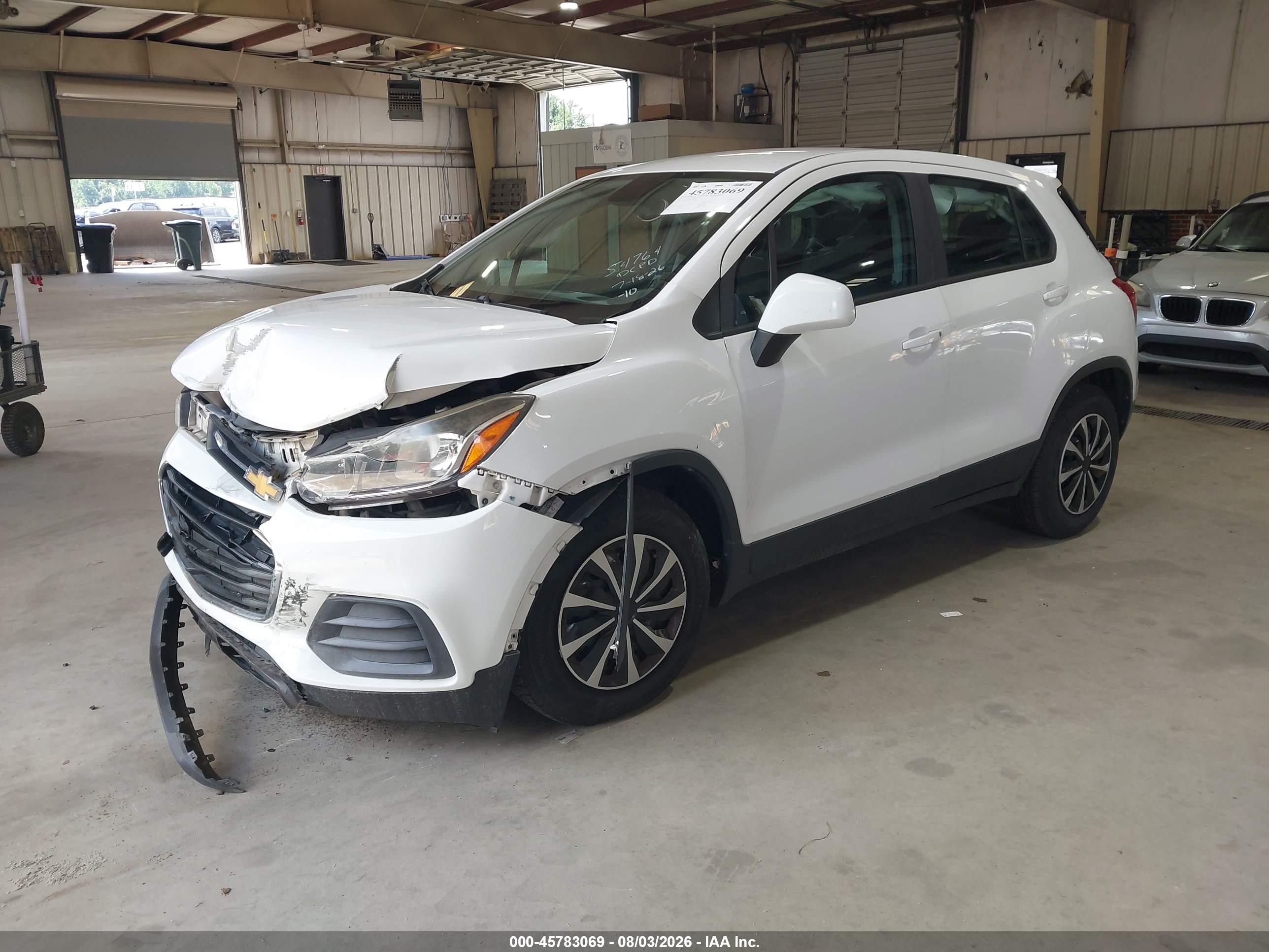 2017 Chevrolet Trax Ls Белый vin: KL7CJKSBXHB201924