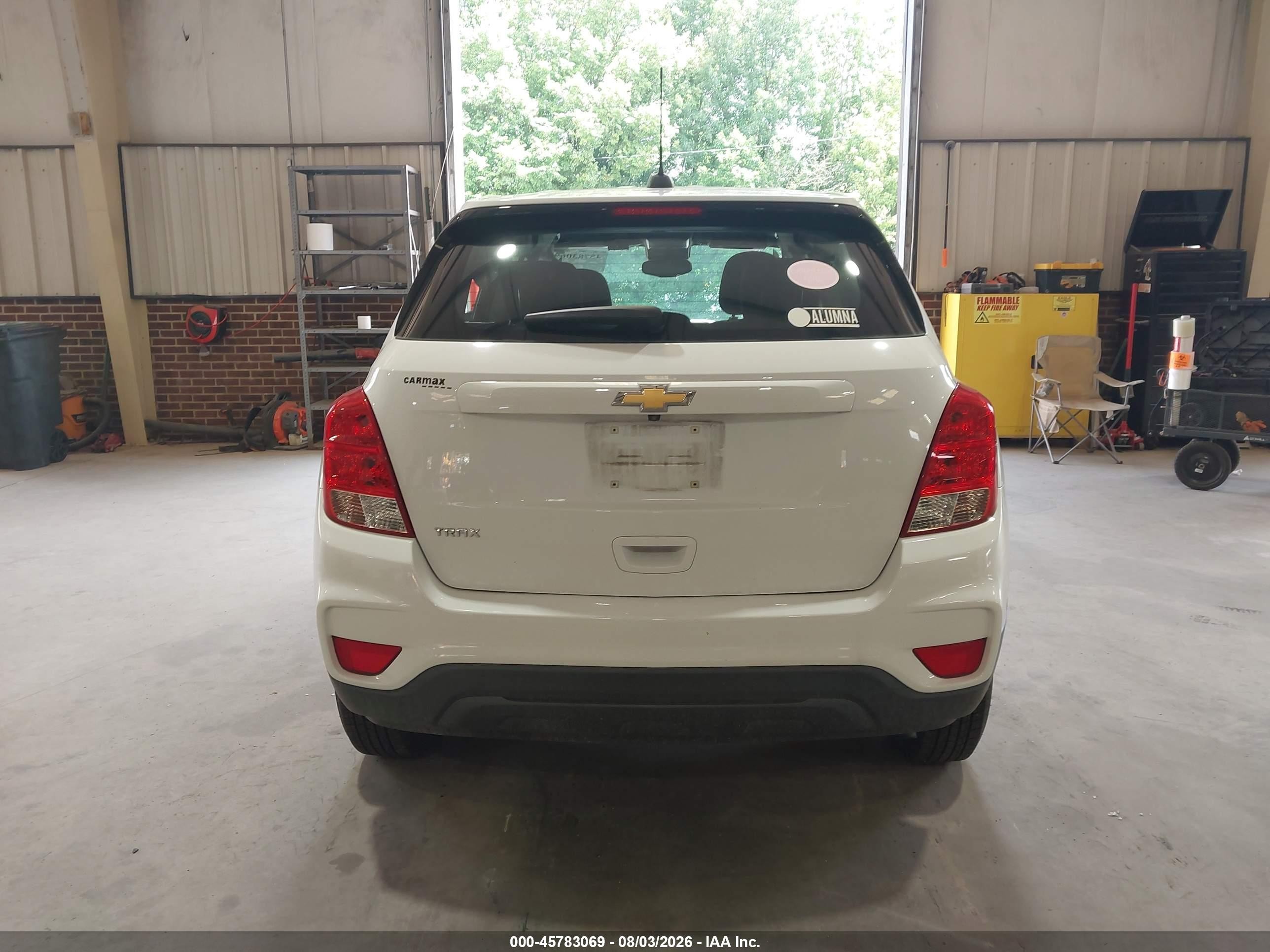 2017 Chevrolet Trax Ls Белый vin: KL7CJKSBXHB201924