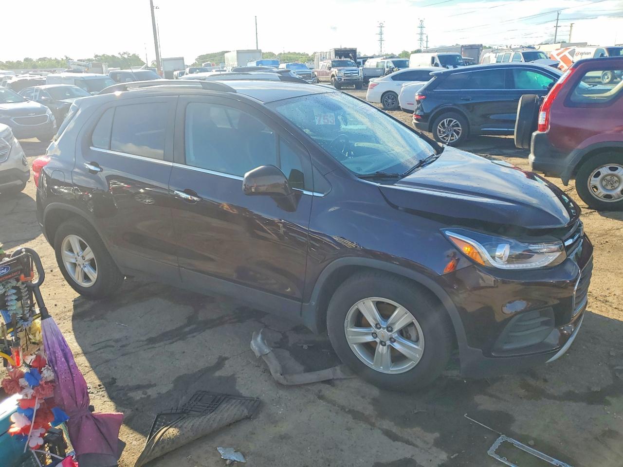 2020 Chevrolet Trax 1lt Burgundy vin: KL7CJLSB0LB341415