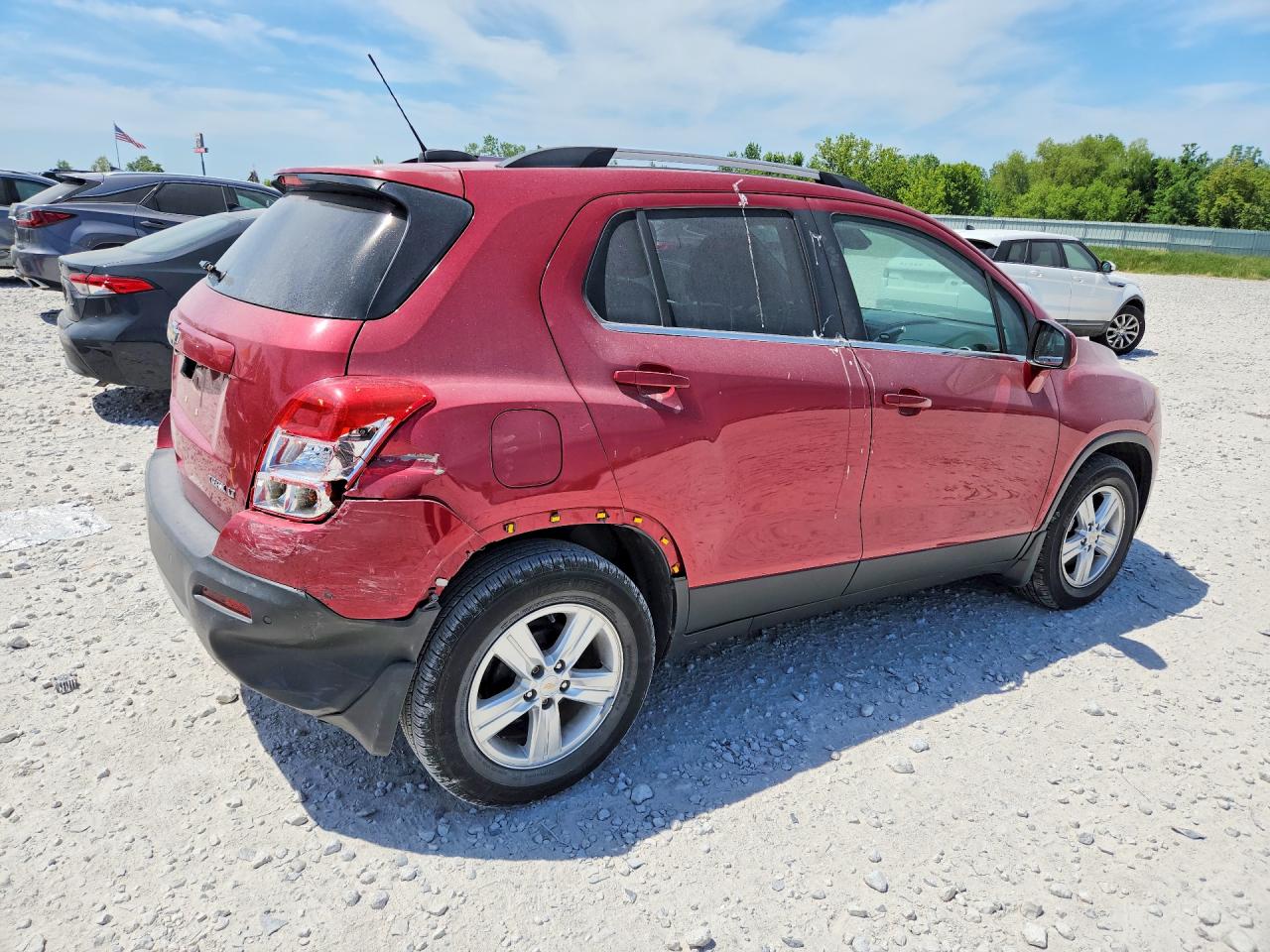 2015 Chevrolet Trax 1lt Burgundy vin: KL7CJLSB1FB056419