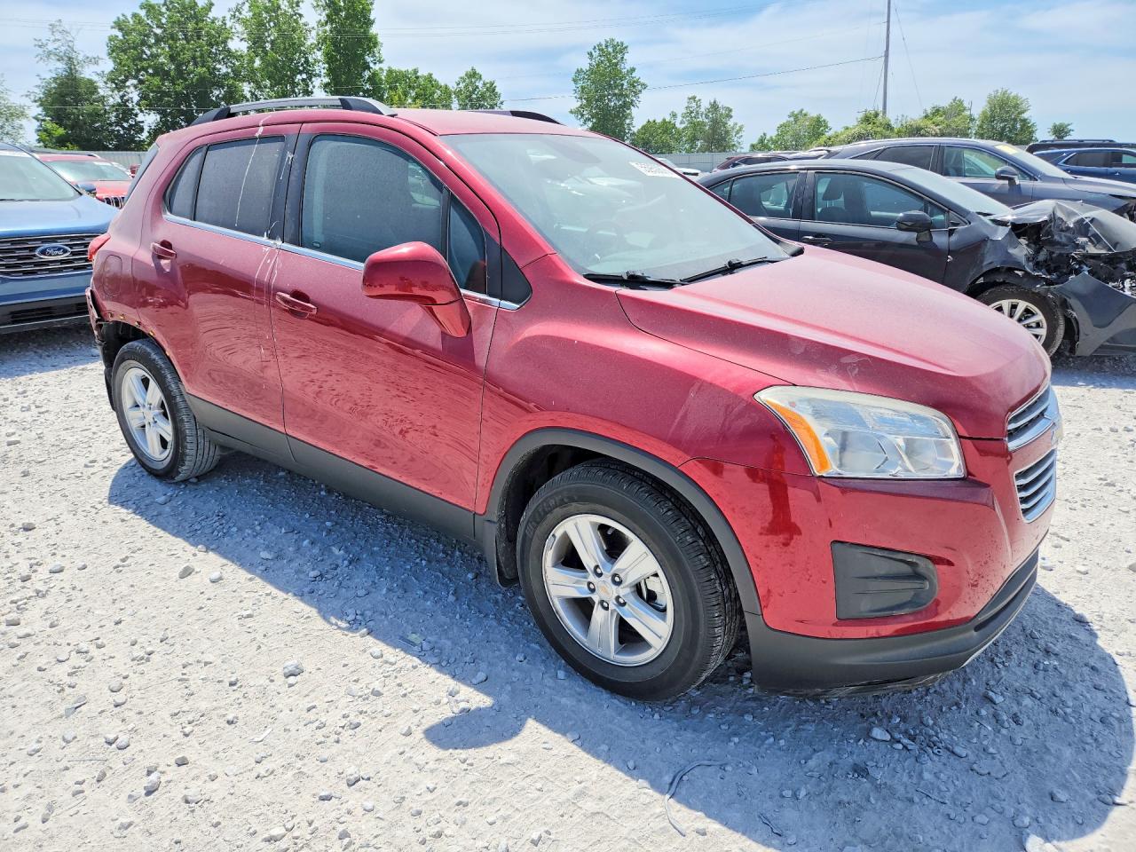 2015 Chevrolet Trax 1lt Burgundy vin: KL7CJLSB1FB056419