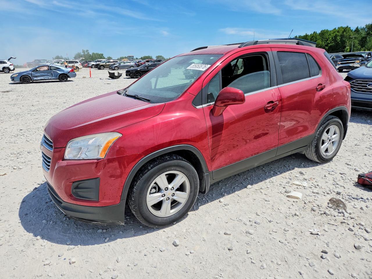 2015 Chevrolet Trax 1lt Burgundy vin: KL7CJLSB1FB056419