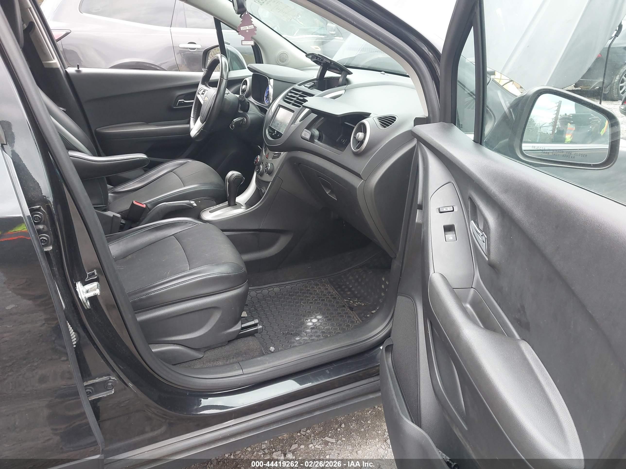 2015 Chevrolet Trax Lt Black vin: KL7CJLSB1FB068490