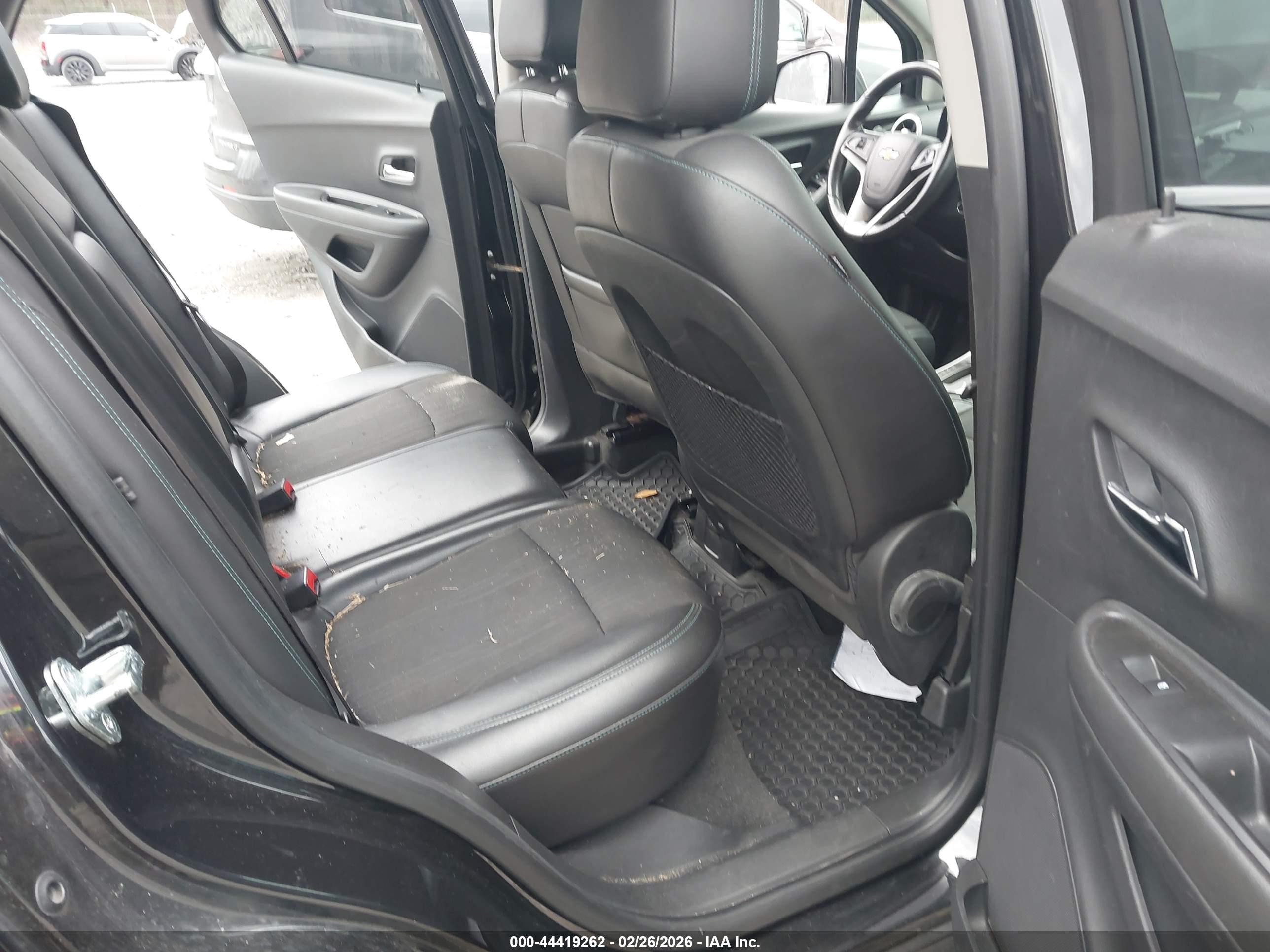 2015 Chevrolet Trax Lt Black vin: KL7CJLSB1FB068490