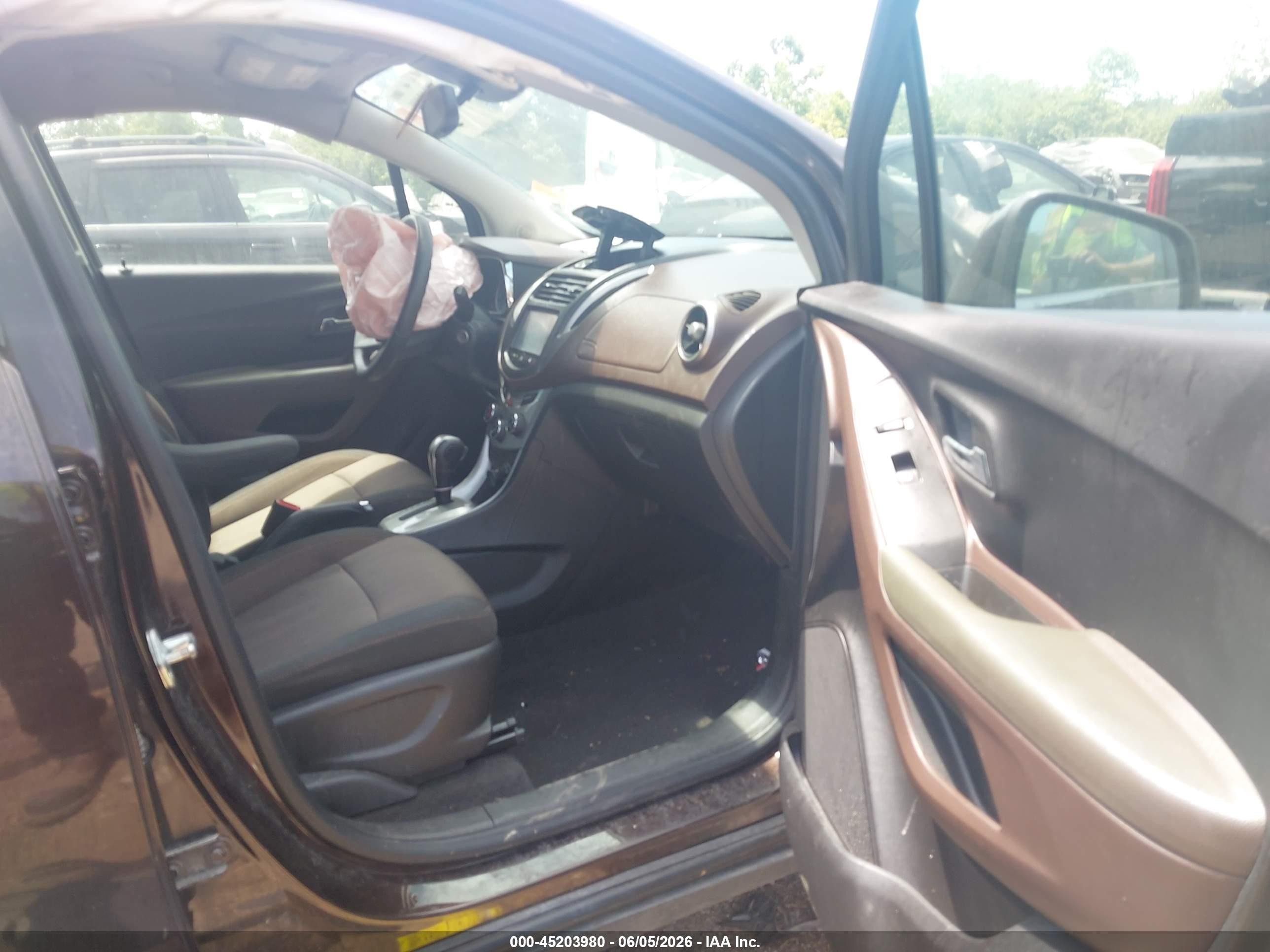 2015 Chevrolet Trax Lt Dark Brown vin: KL7CJLSB1FB089095