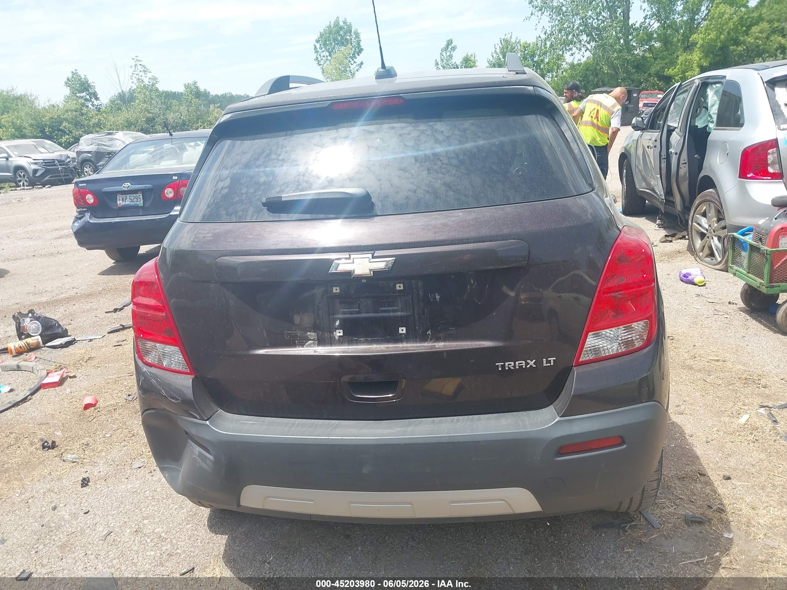 2015 Chevrolet Trax Lt Dark Brown vin: KL7CJLSB1FB089095