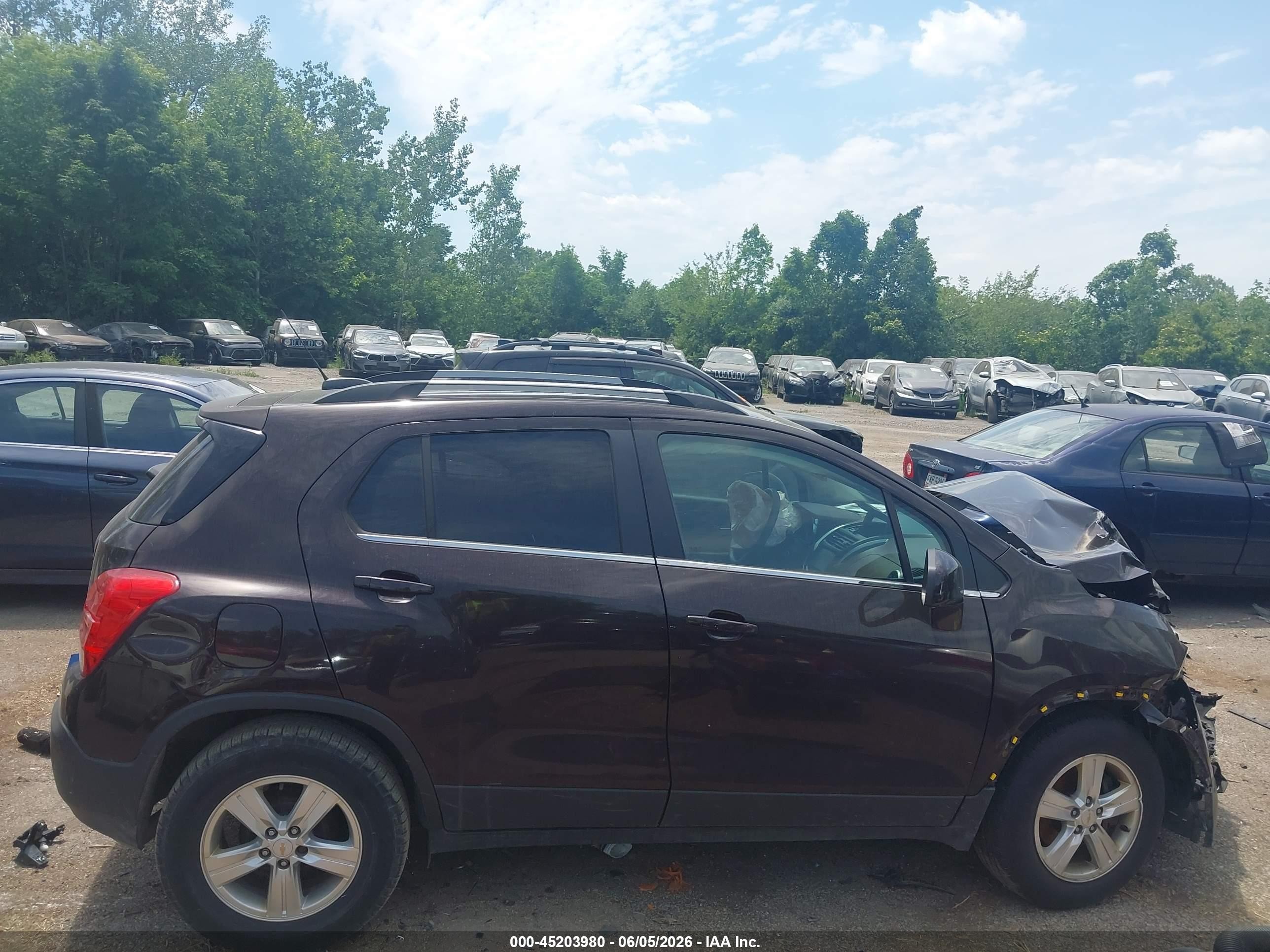 2015 Chevrolet Trax Lt Dark Brown vin: KL7CJLSB1FB089095