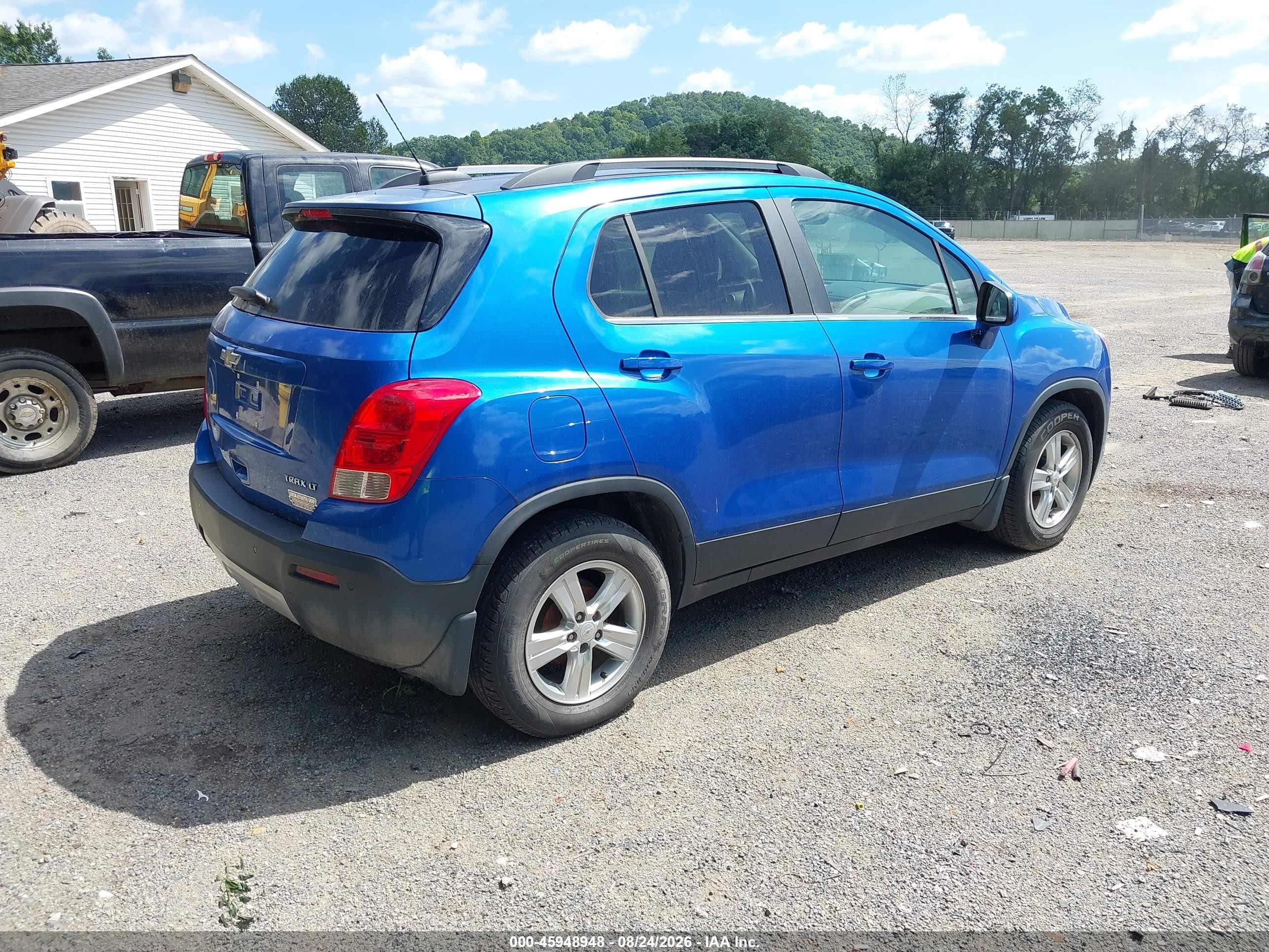 2015 Chevrolet Trax Lt Blue vin: KL7CJLSB2FB098842