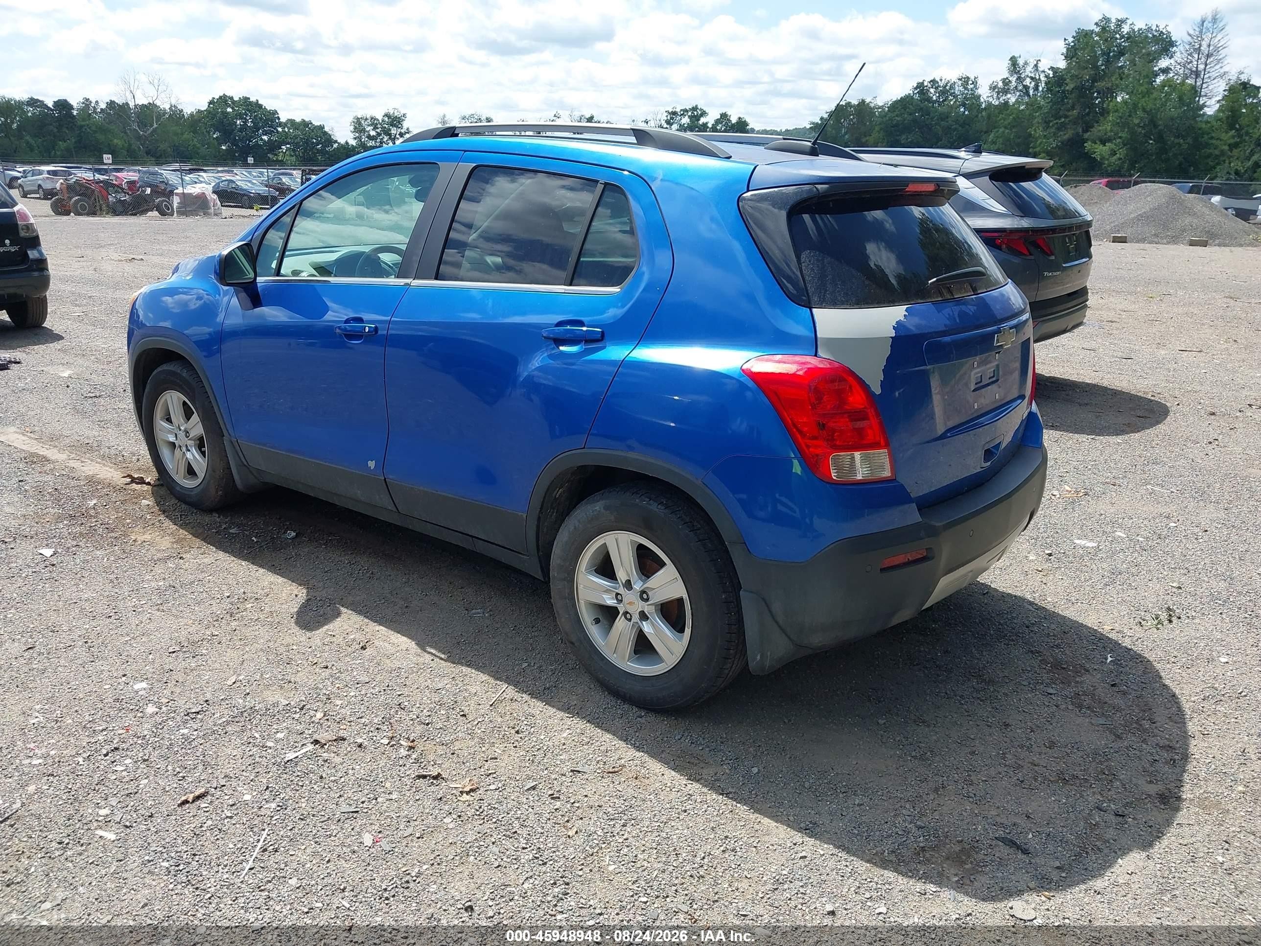 2015 Chevrolet Trax Lt Blue vin: KL7CJLSB2FB098842
