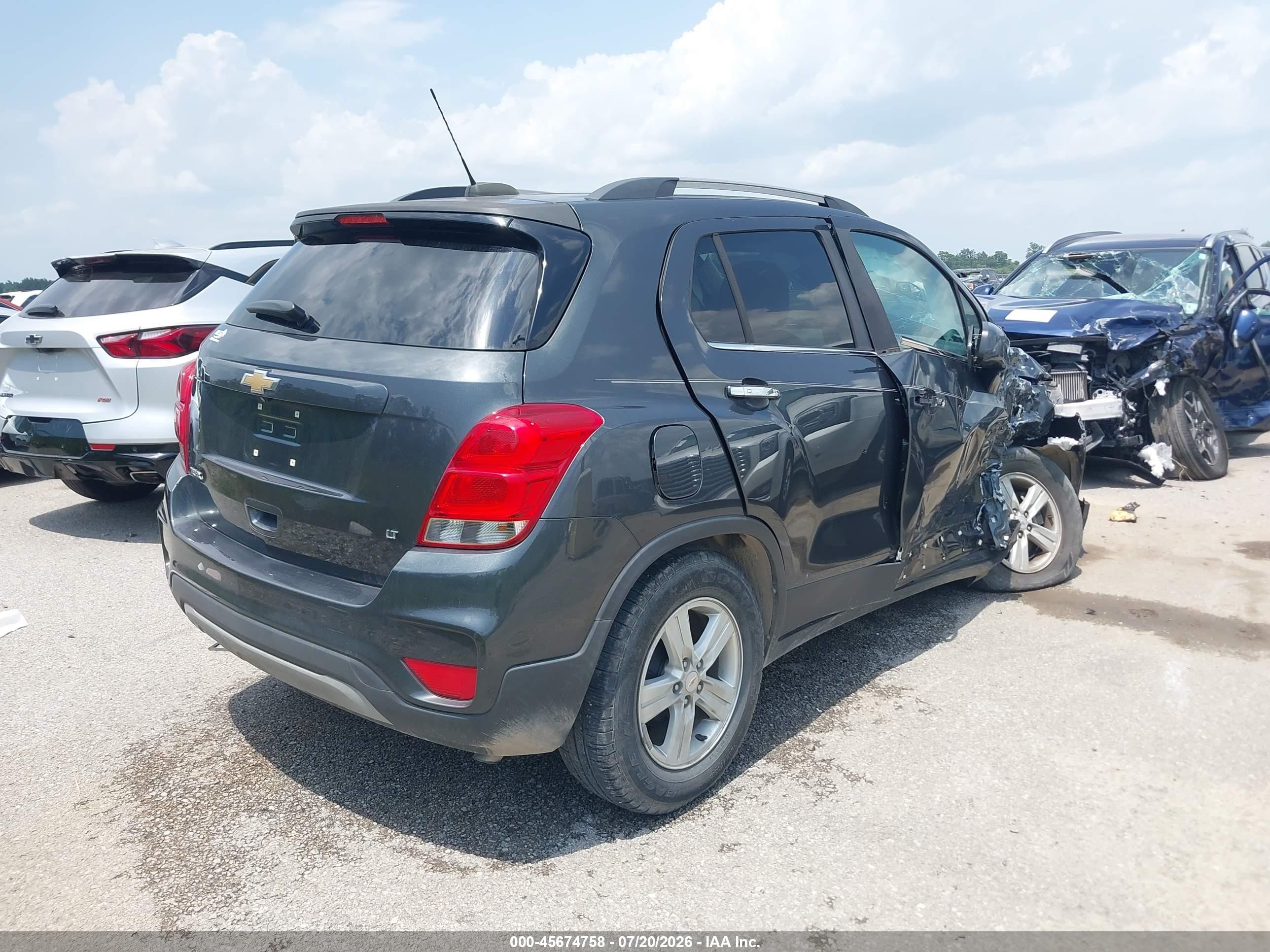 2017 Chevrolet Trax Lt Gray vin: KL7CJLSB2HB089335