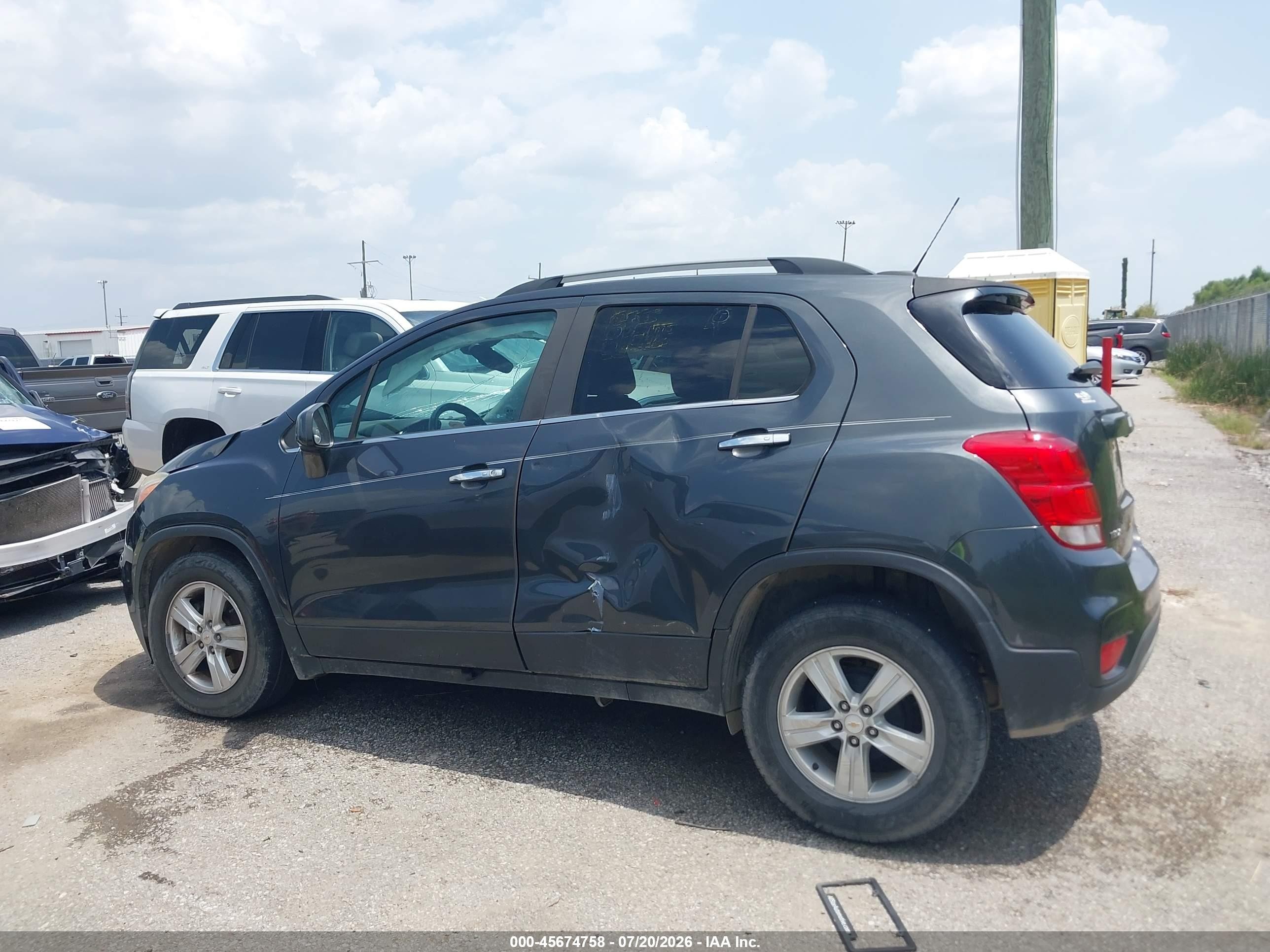 2017 Chevrolet Trax Lt Gray vin: KL7CJLSB2HB089335