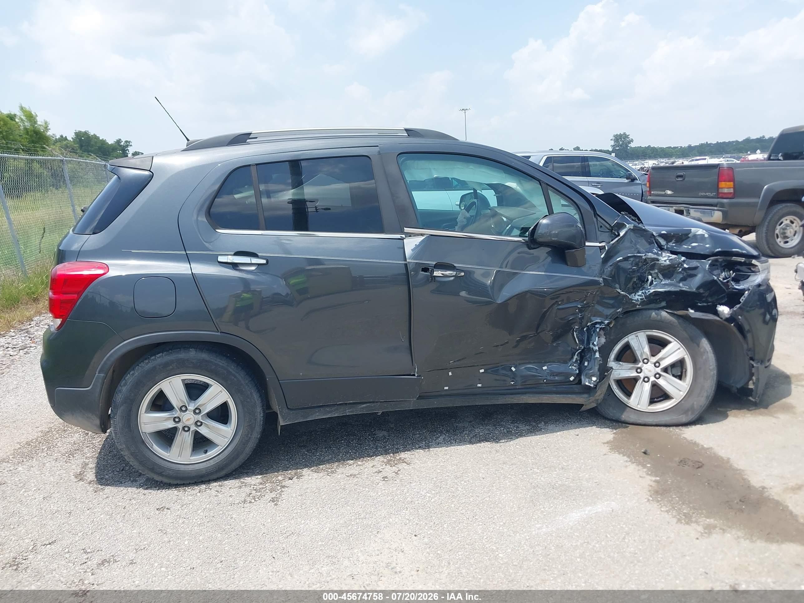 2017 Chevrolet Trax Lt Gray vin: KL7CJLSB2HB089335