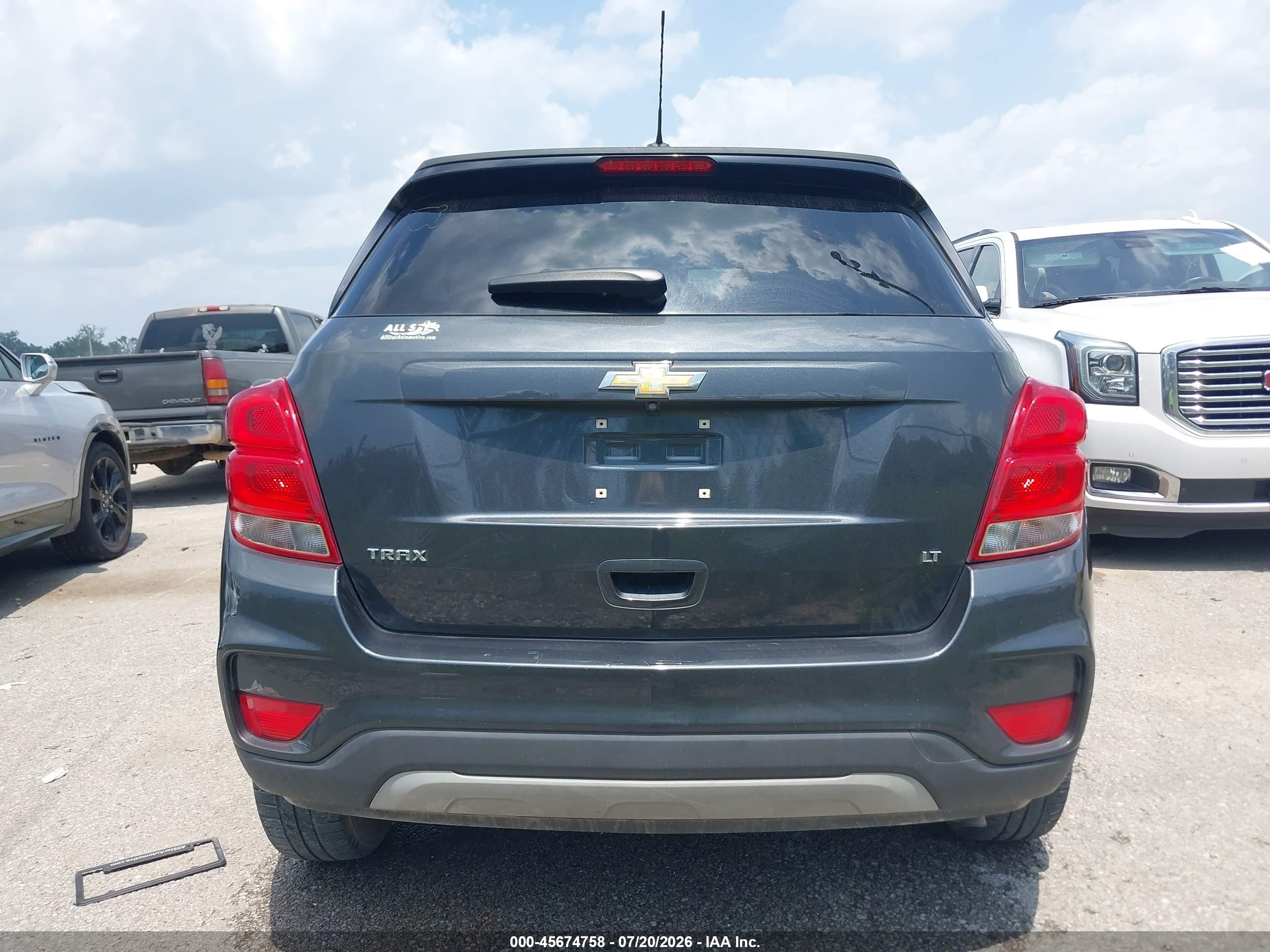 2017 Chevrolet Trax Lt Gray vin: KL7CJLSB2HB089335