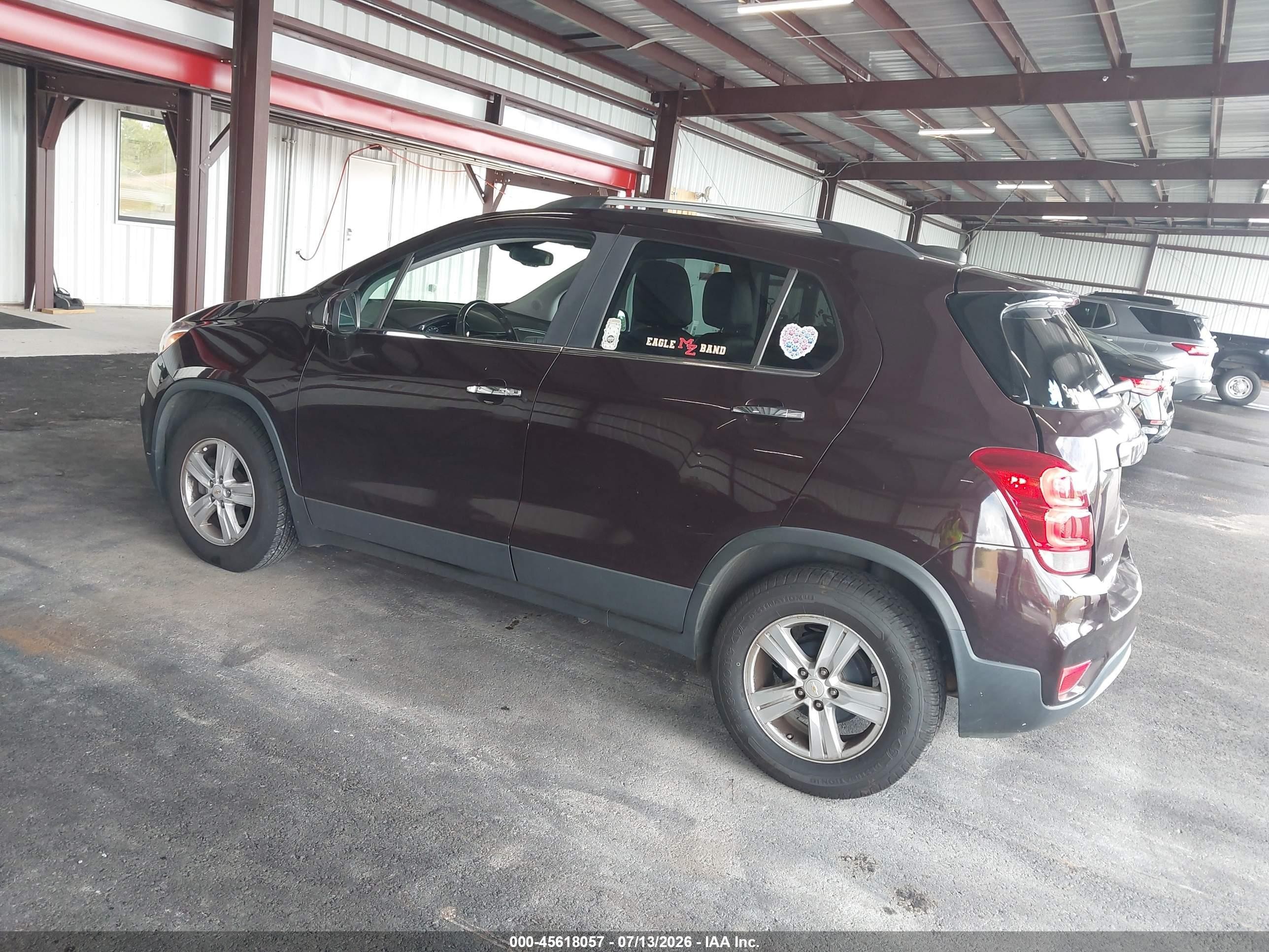 2020 Chevrolet Trax Fwd Lt Бордовый vin: KL7CJLSB2LB348530
