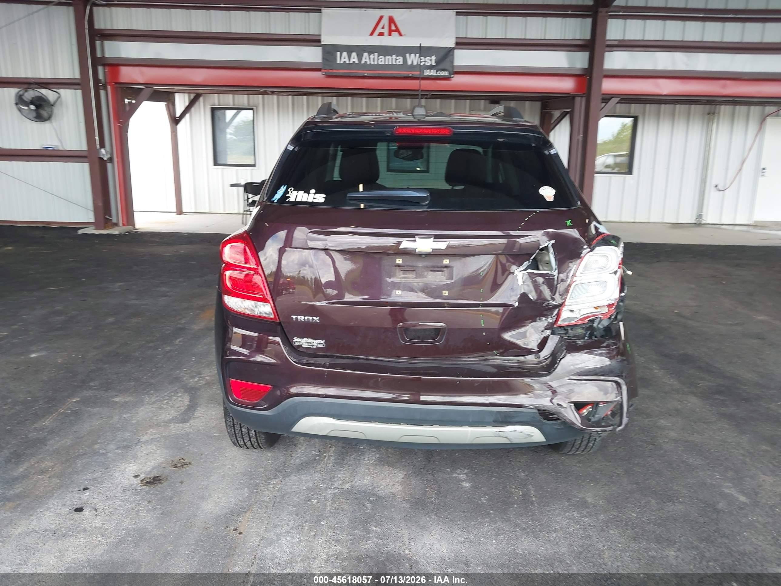 2020 Chevrolet Trax Fwd Lt Бордовый vin: KL7CJLSB2LB348530