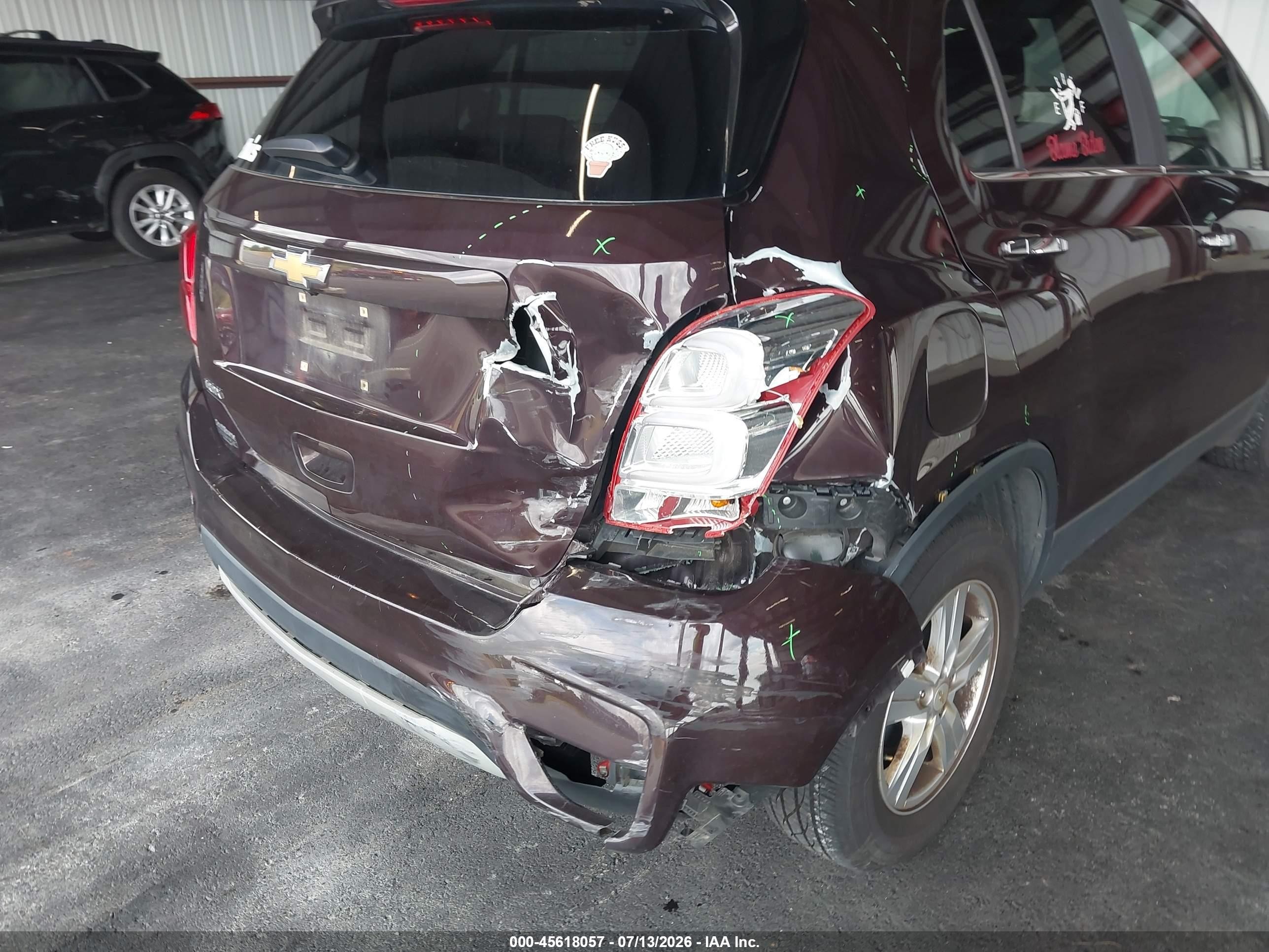 2020 Chevrolet Trax Fwd Lt Бордовый vin: KL7CJLSB2LB348530