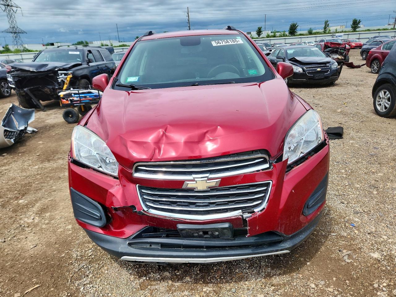 2015 Chevrolet Trax 1lt Red vin: KL7CJLSB3FB130343
