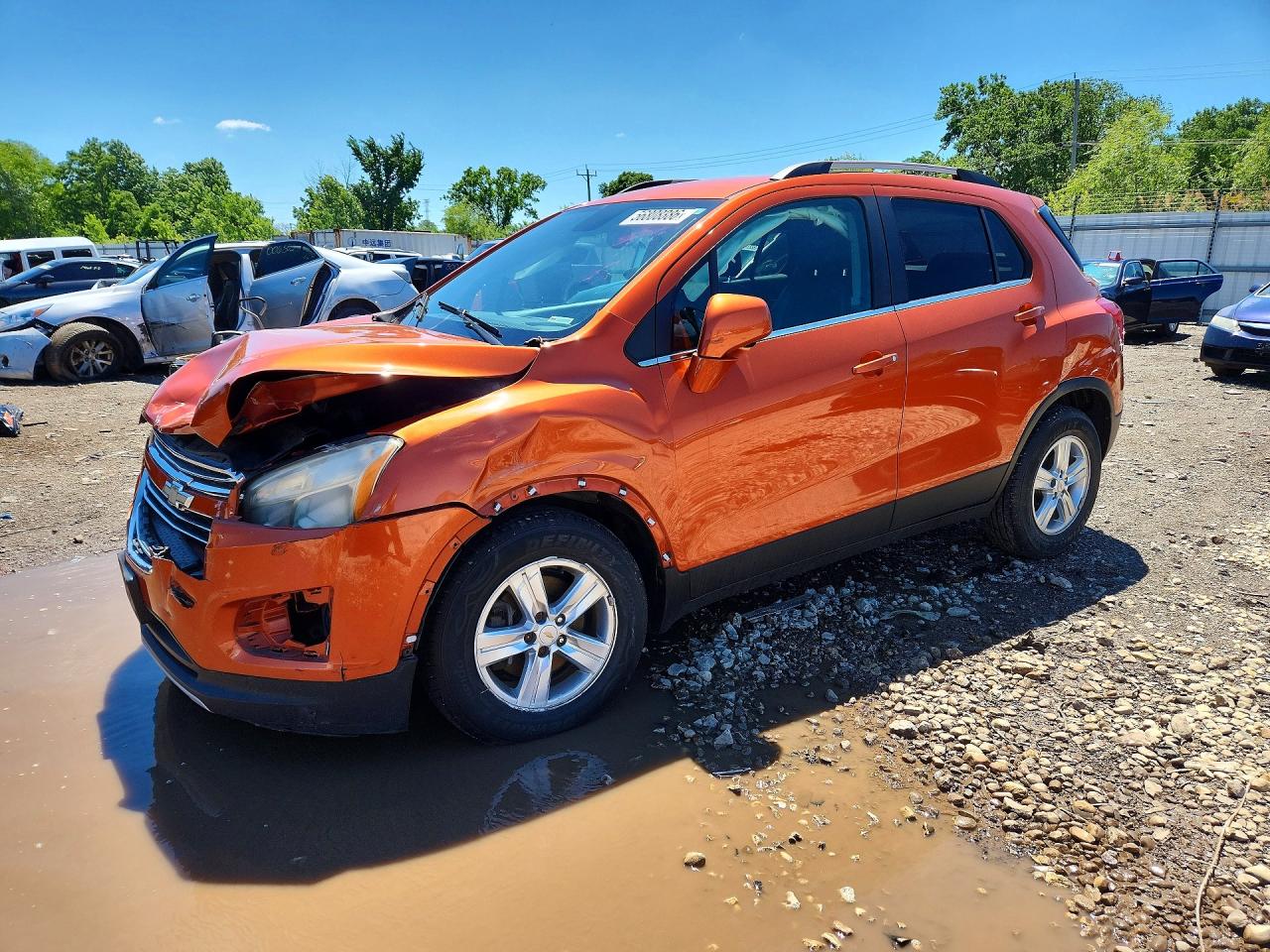 2015 Chevrolet Trax 1lt Orange vin: KL7CJLSB4FB127600