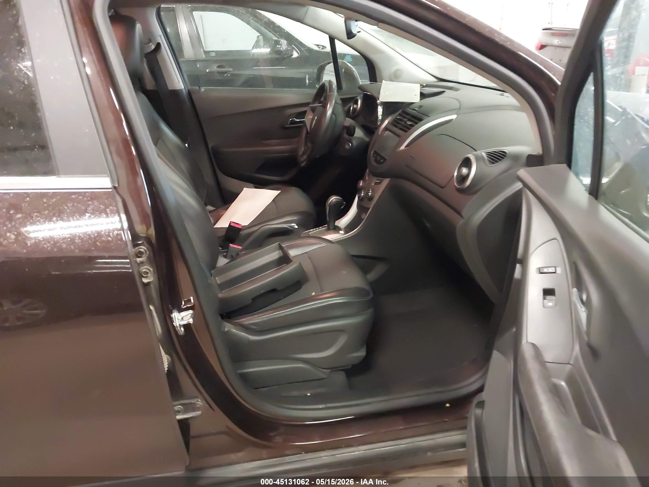 2015 Chevrolet Trax Lt Burgundy vin: KL7CJLSB4FB161715