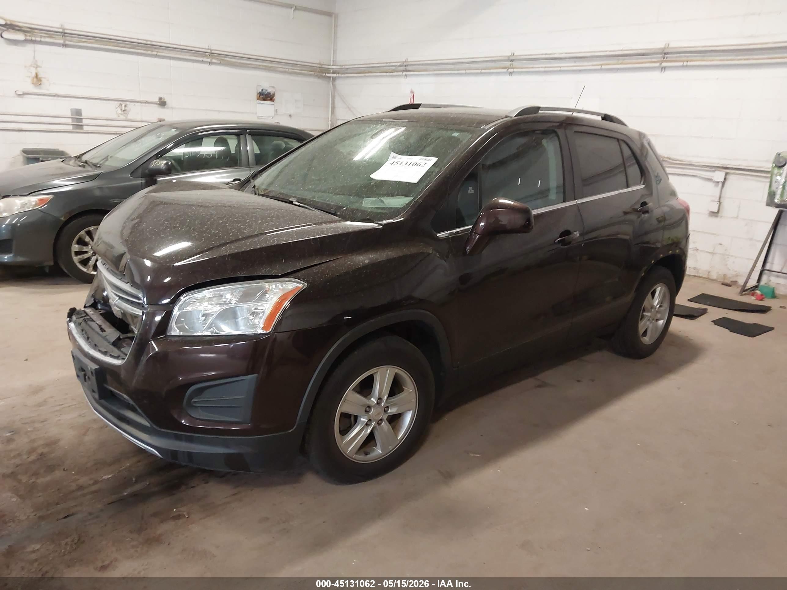 2015 Chevrolet Trax Lt Burgundy vin: KL7CJLSB4FB161715