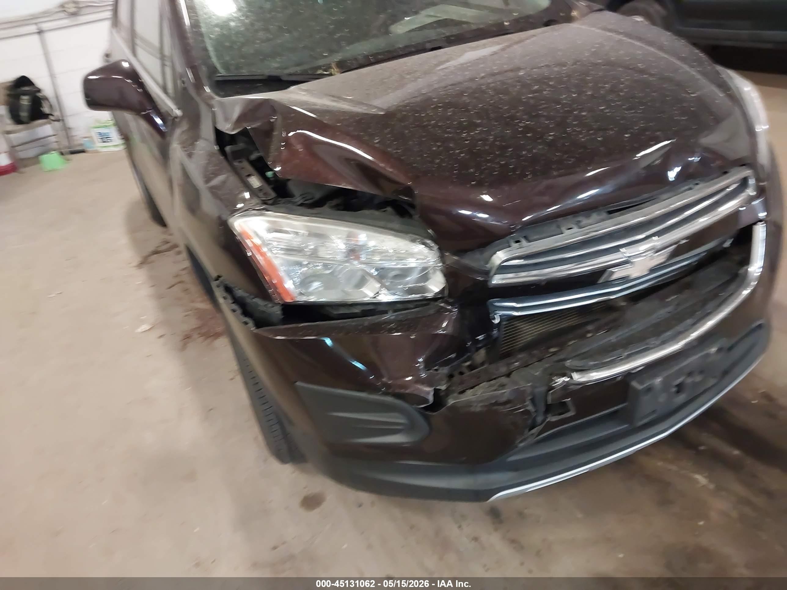 2015 Chevrolet Trax Lt Burgundy vin: KL7CJLSB4FB161715
