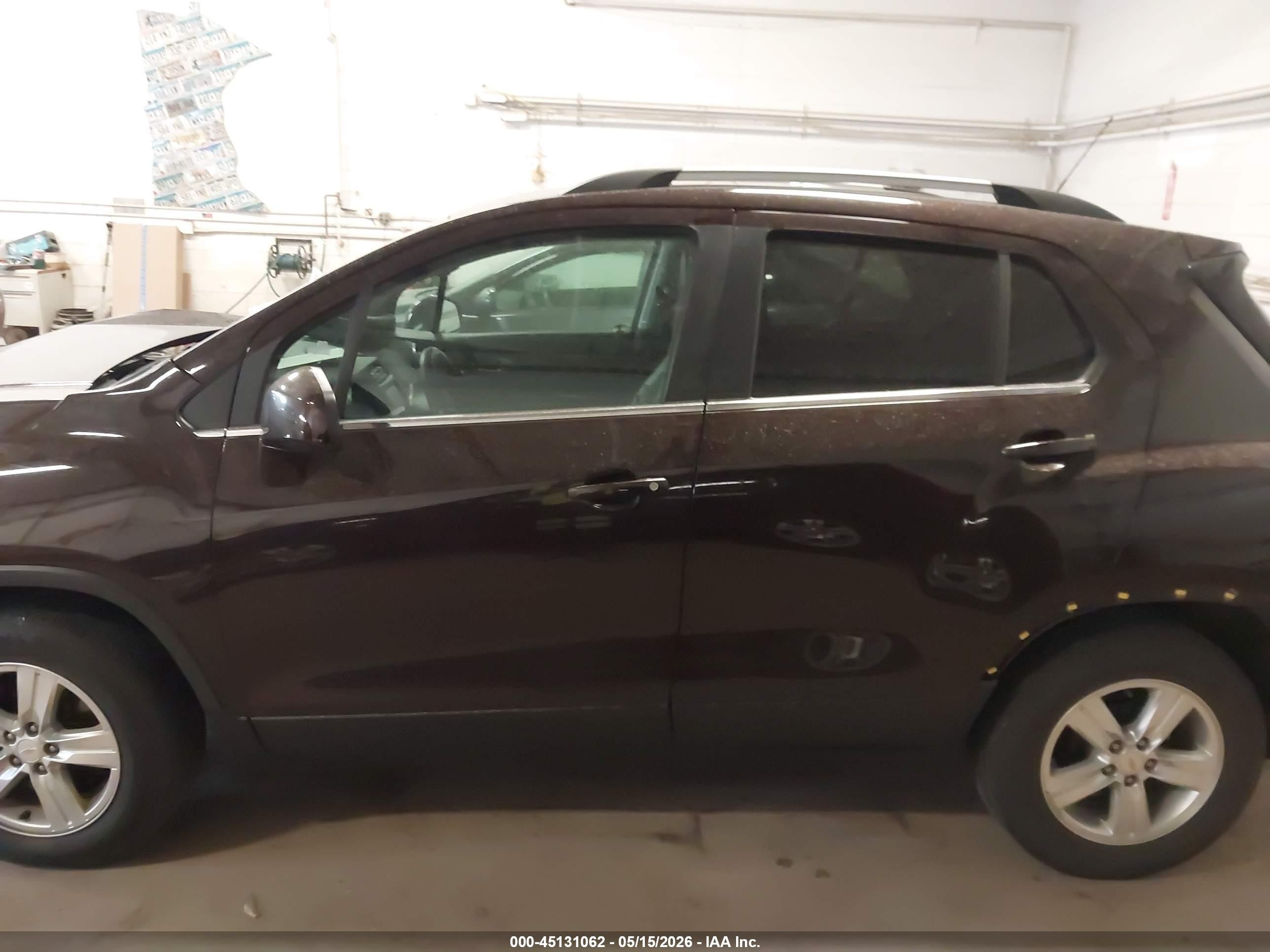 2015 Chevrolet Trax Lt Burgundy vin: KL7CJLSB4FB161715