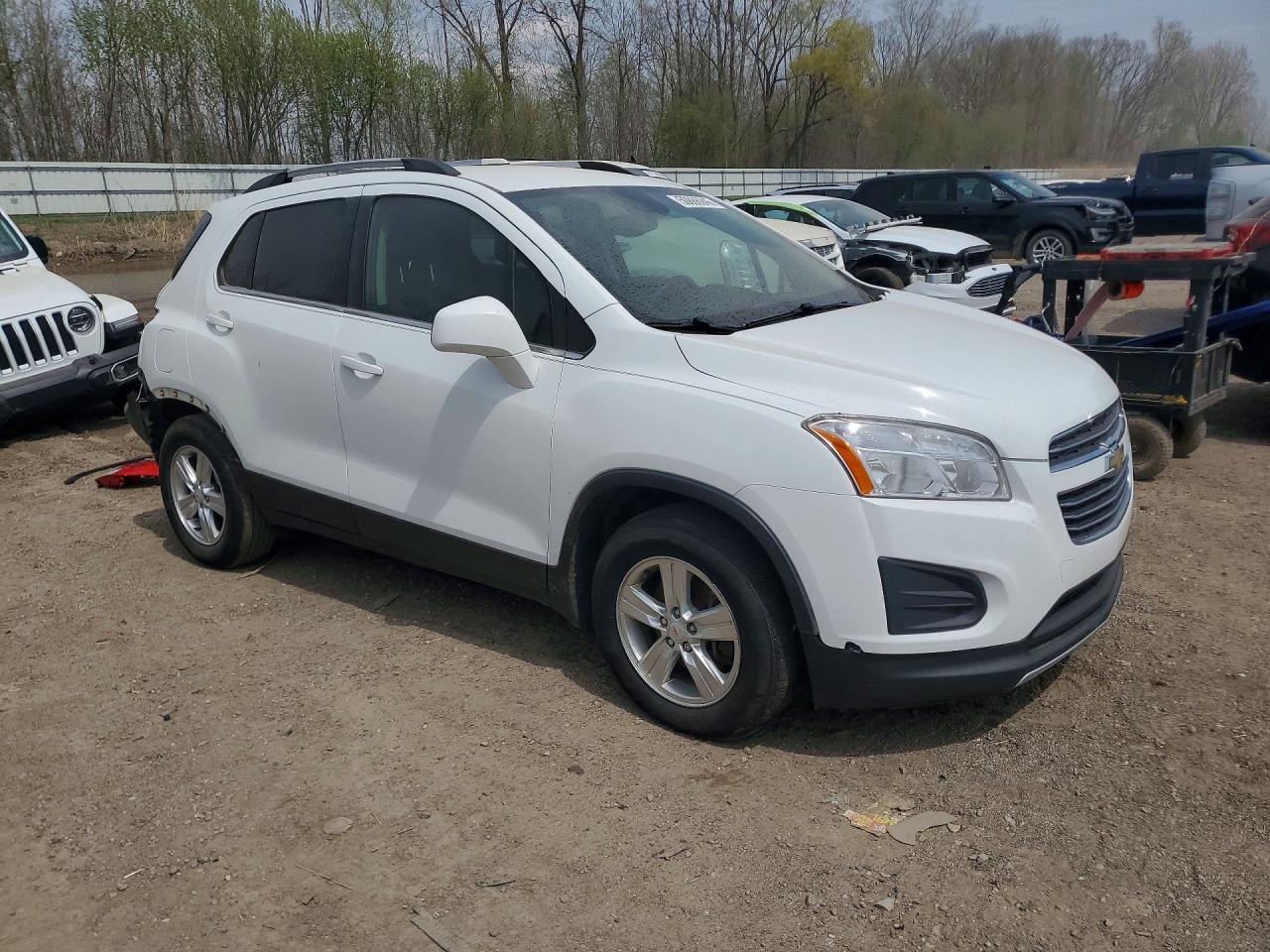 2015 Chevrolet Trax 1lt White vin: KL7CJLSB5FB080741