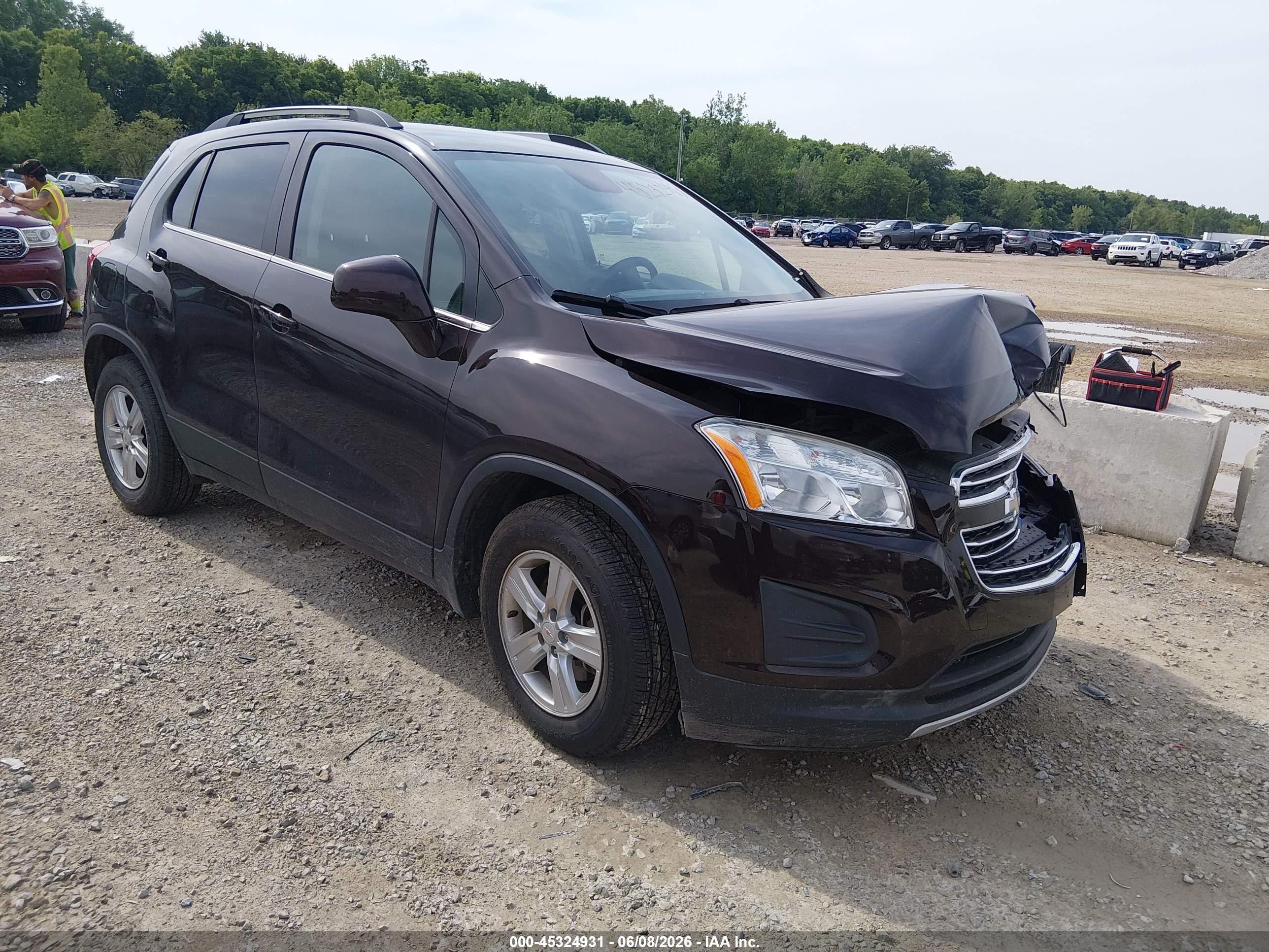 2015 Chevrolet Trax Lt Black vin: KL7CJLSB5FB117139