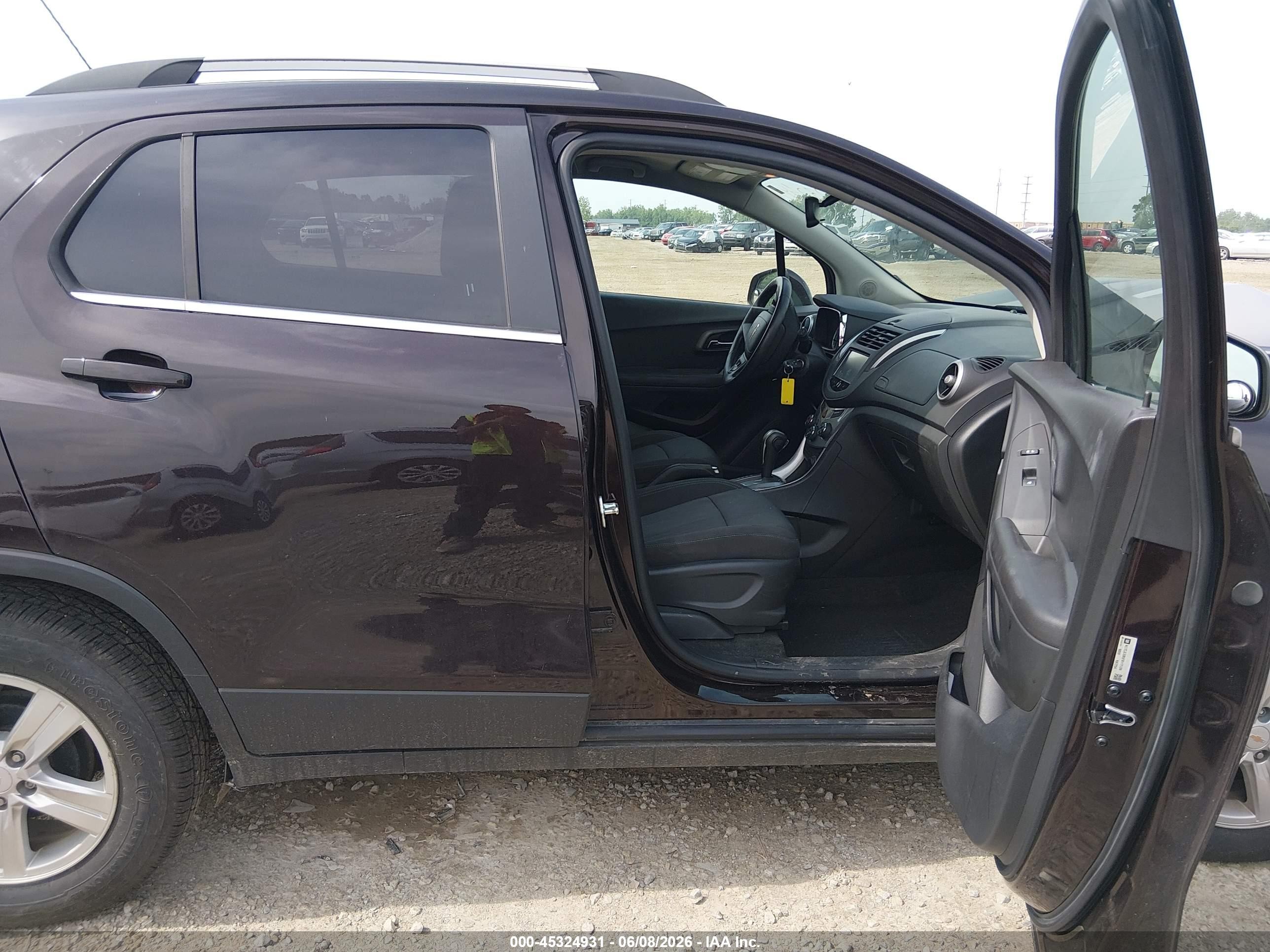 2015 Chevrolet Trax Lt Black vin: KL7CJLSB5FB117139