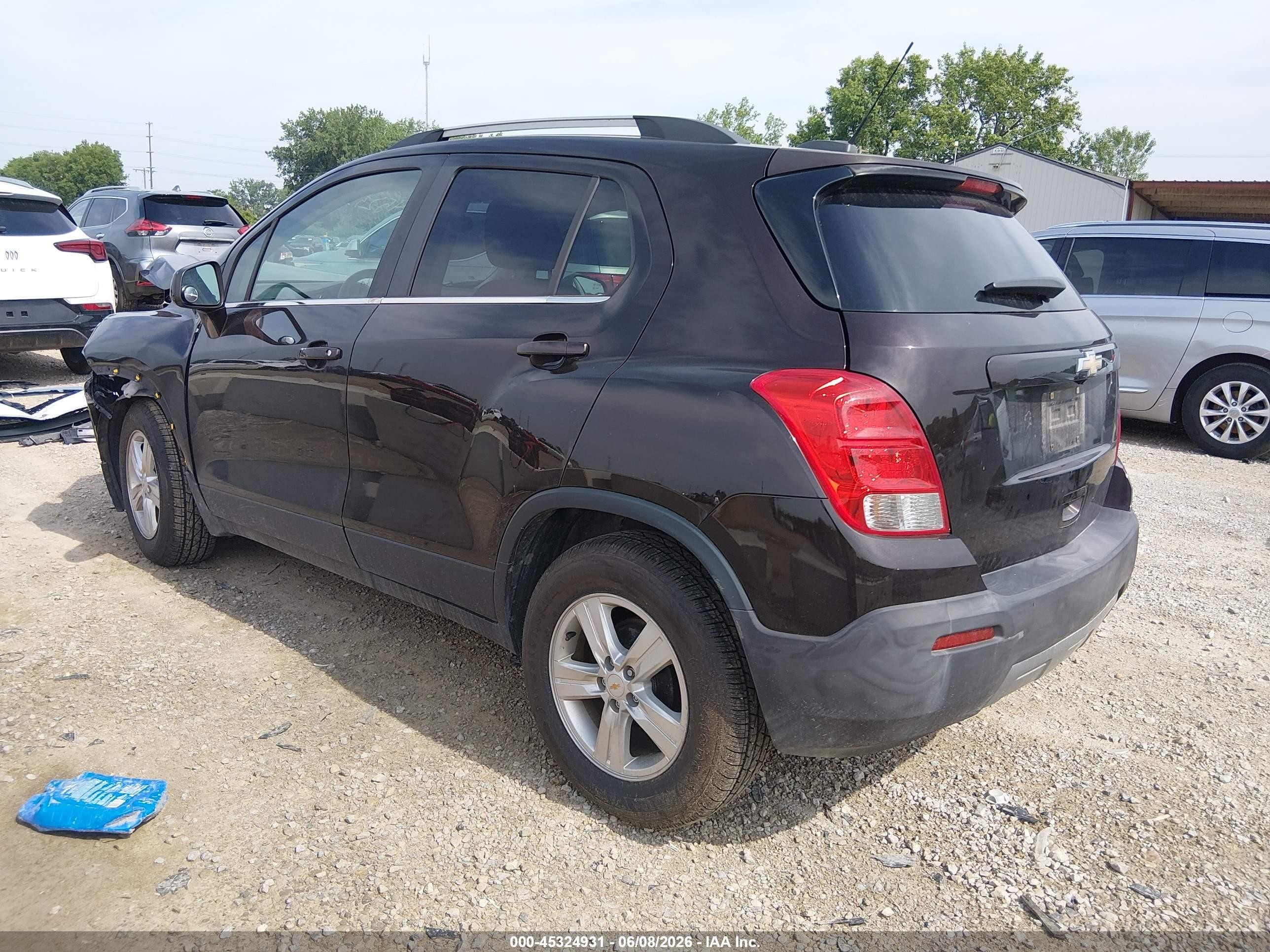 2015 Chevrolet Trax Lt Black vin: KL7CJLSB5FB117139