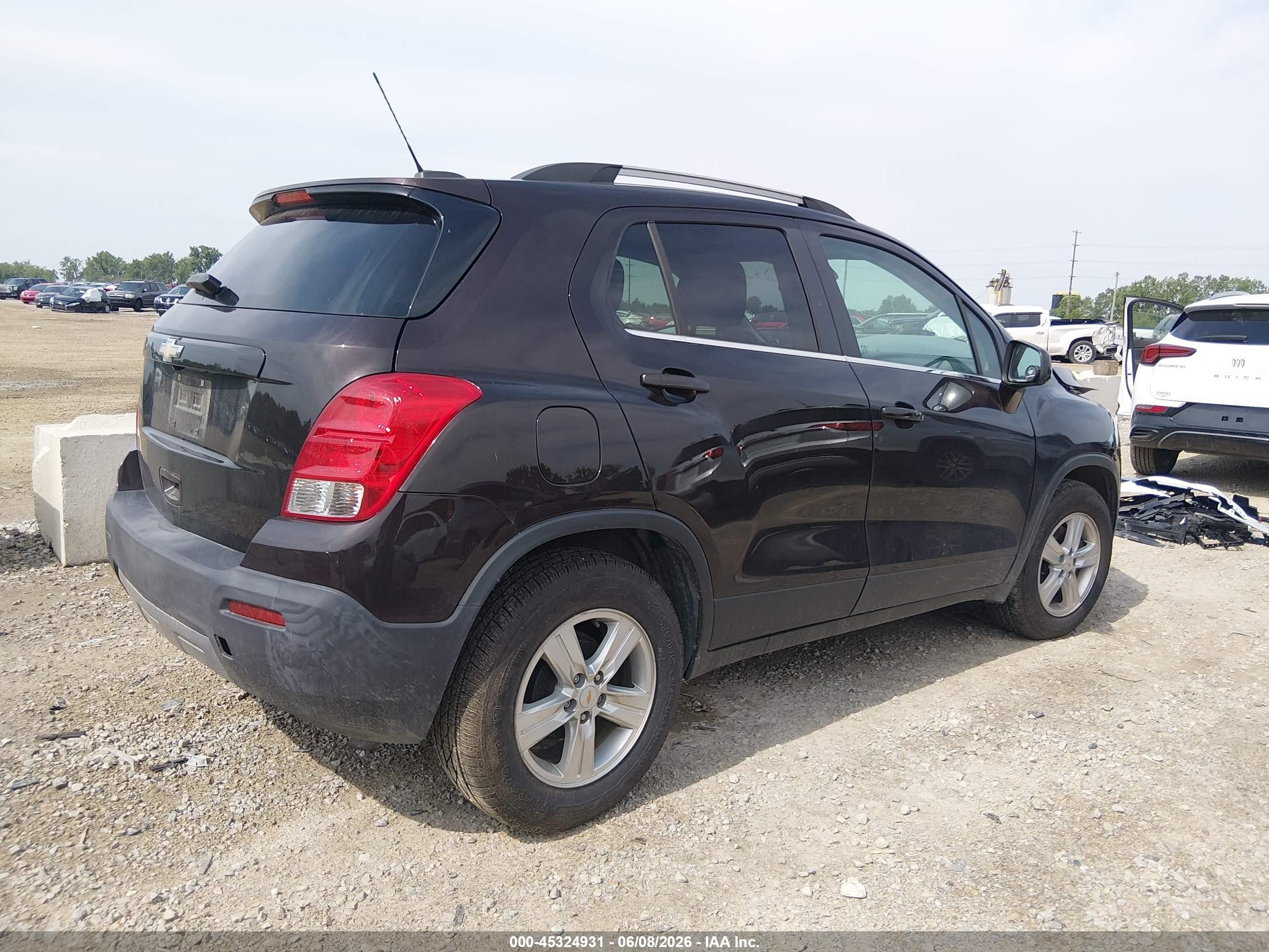 2015 Chevrolet Trax Lt Black vin: KL7CJLSB5FB117139