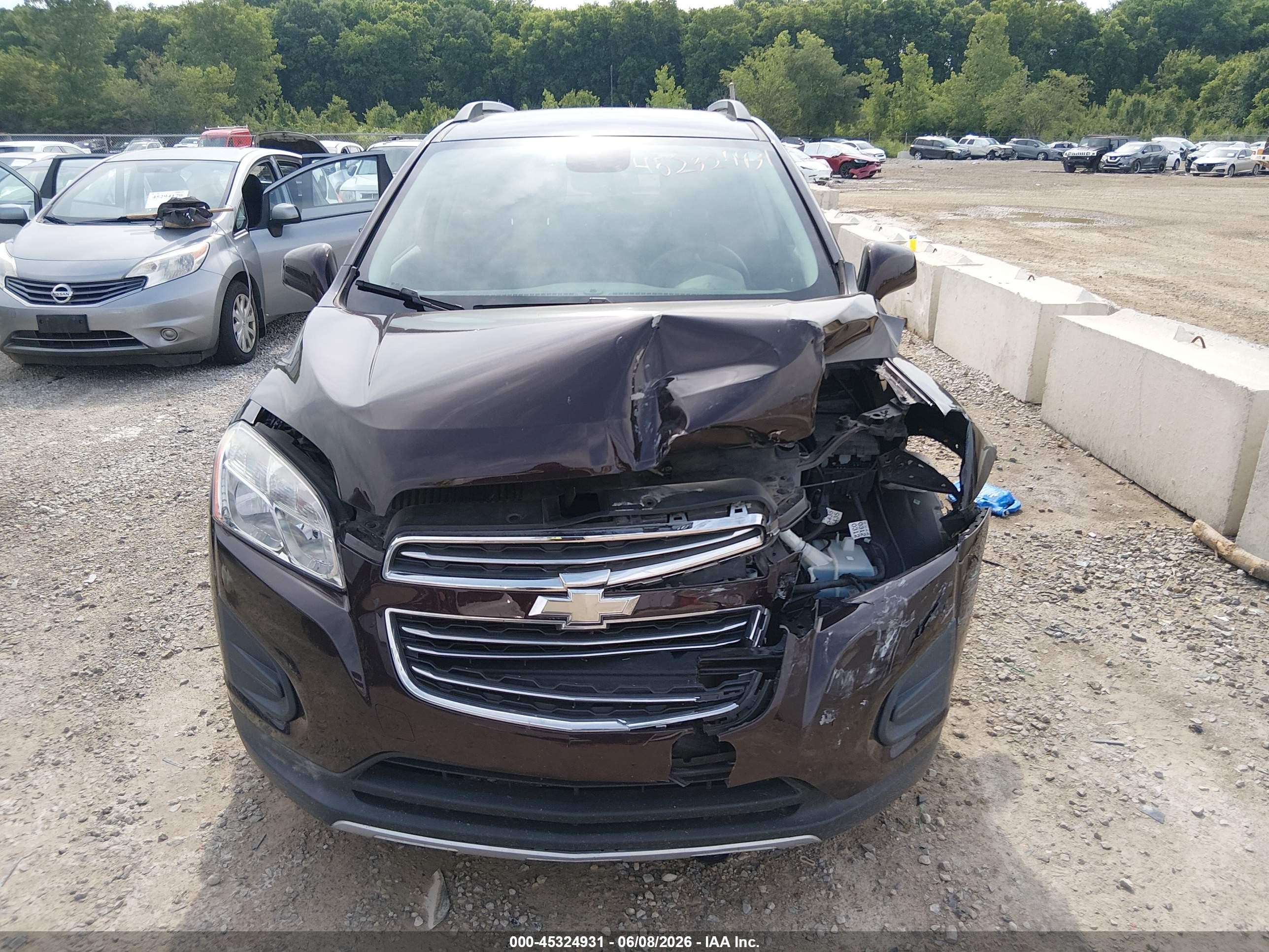 2015 Chevrolet Trax Lt Black vin: KL7CJLSB5FB117139