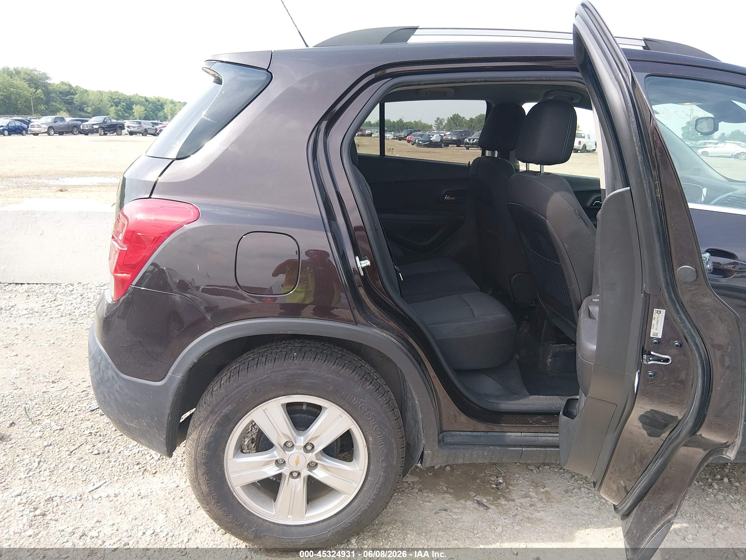 2015 Chevrolet Trax Lt Black vin: KL7CJLSB5FB117139