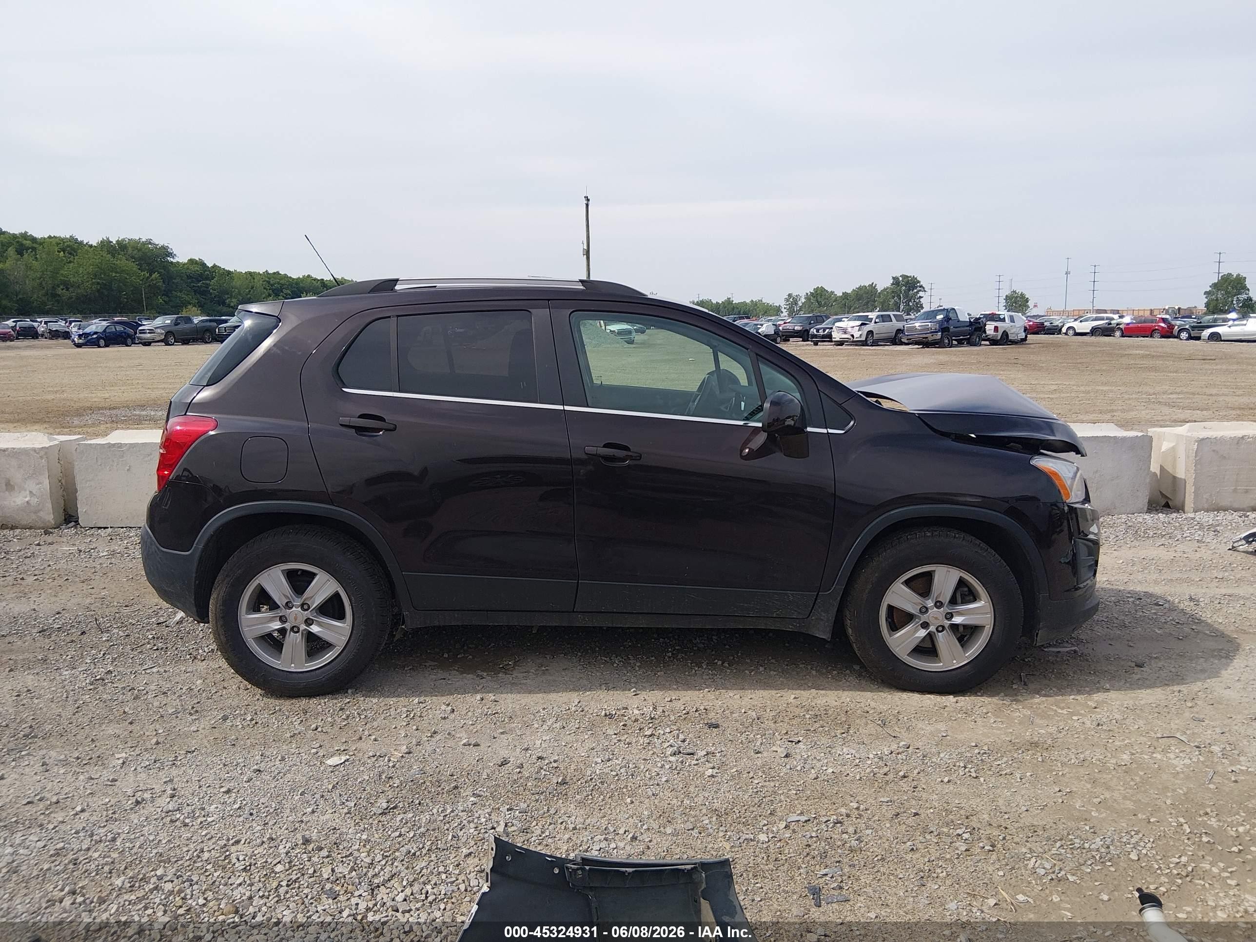 2015 Chevrolet Trax Lt Black vin: KL7CJLSB5FB117139